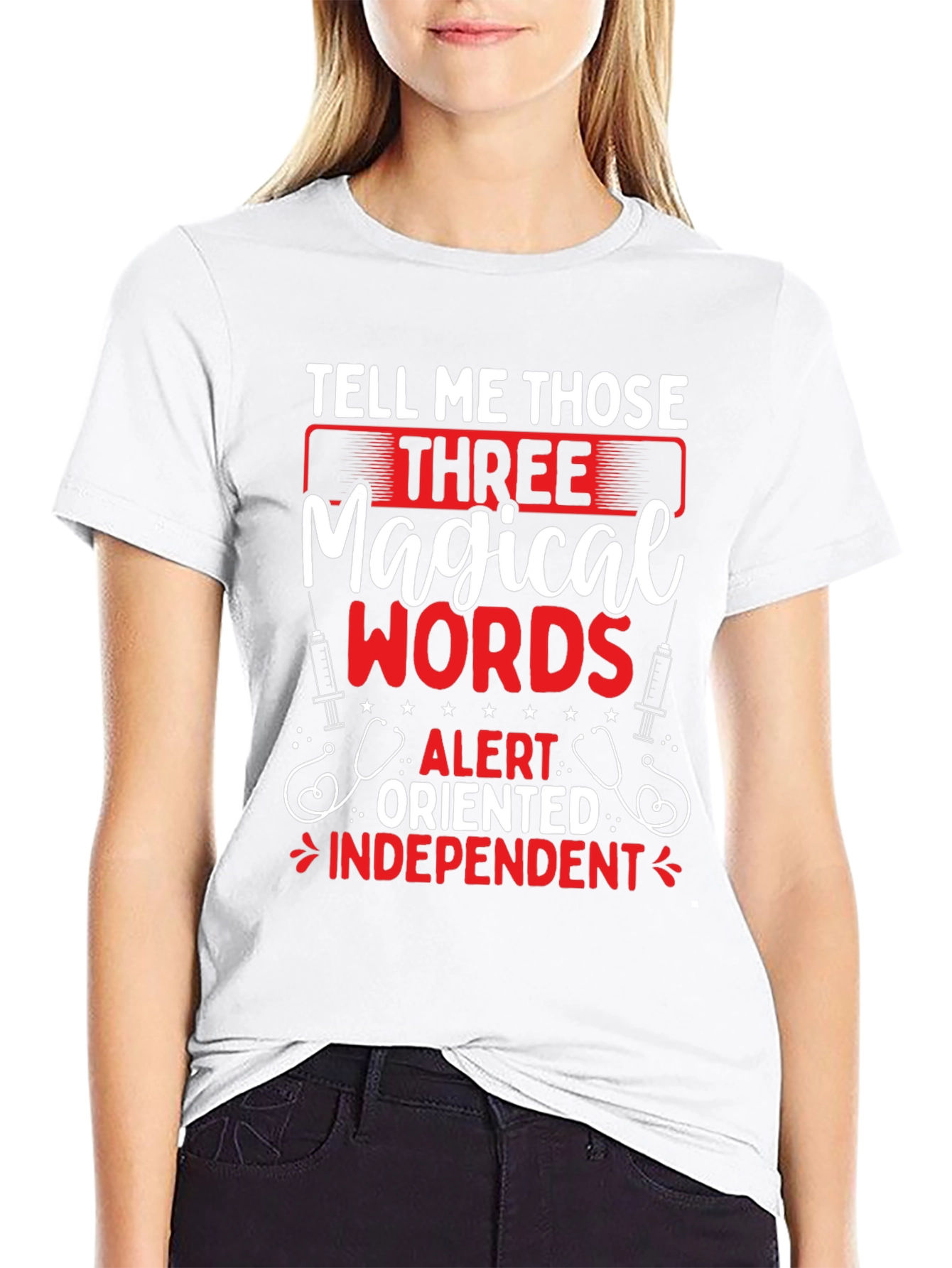 Magical Words Nurse T-Shirt - Black