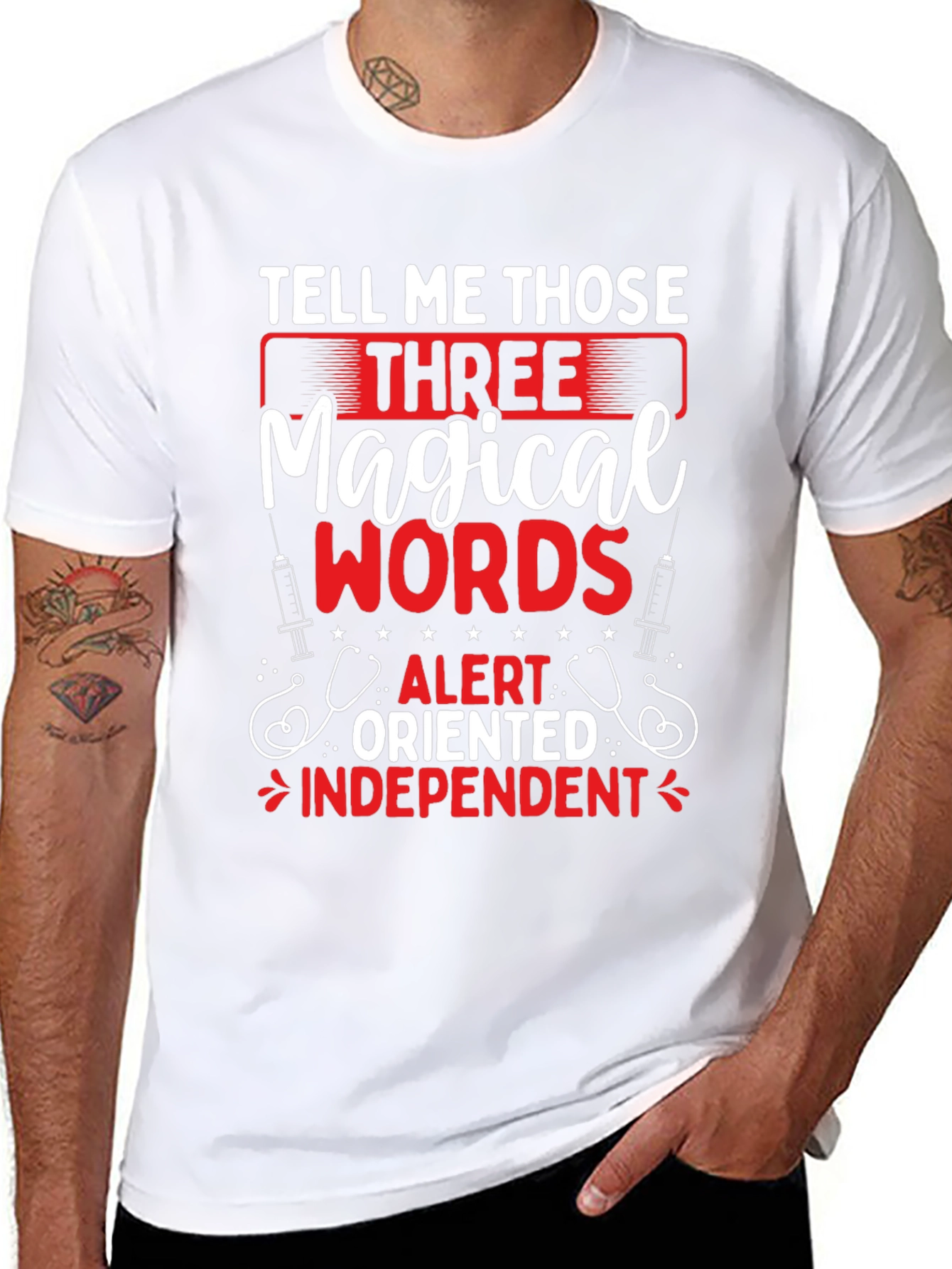 Magical Words Nurse T-Shirt - Black