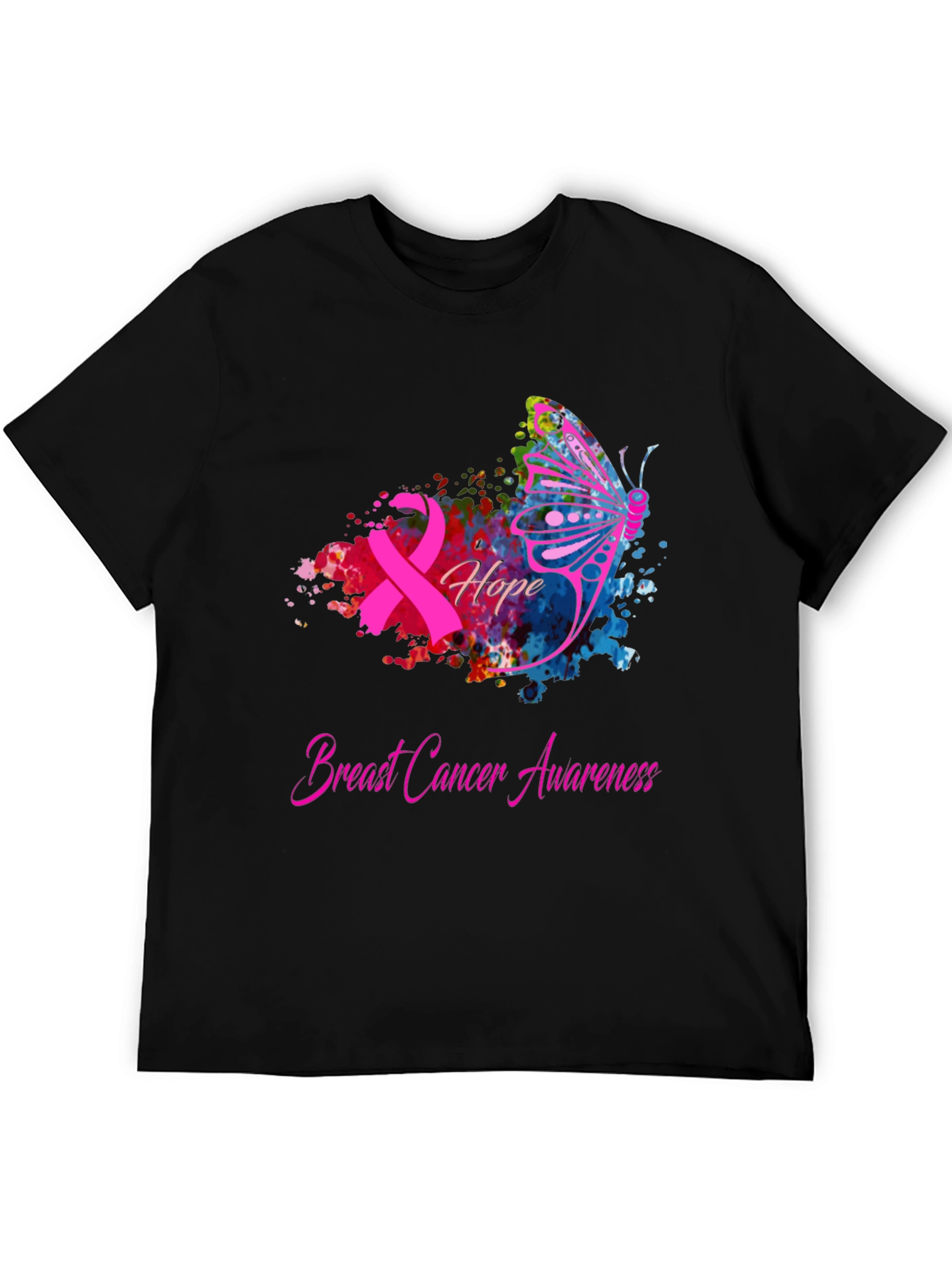 Breast Cancer Awareness Hope Butterfly T-Shirt