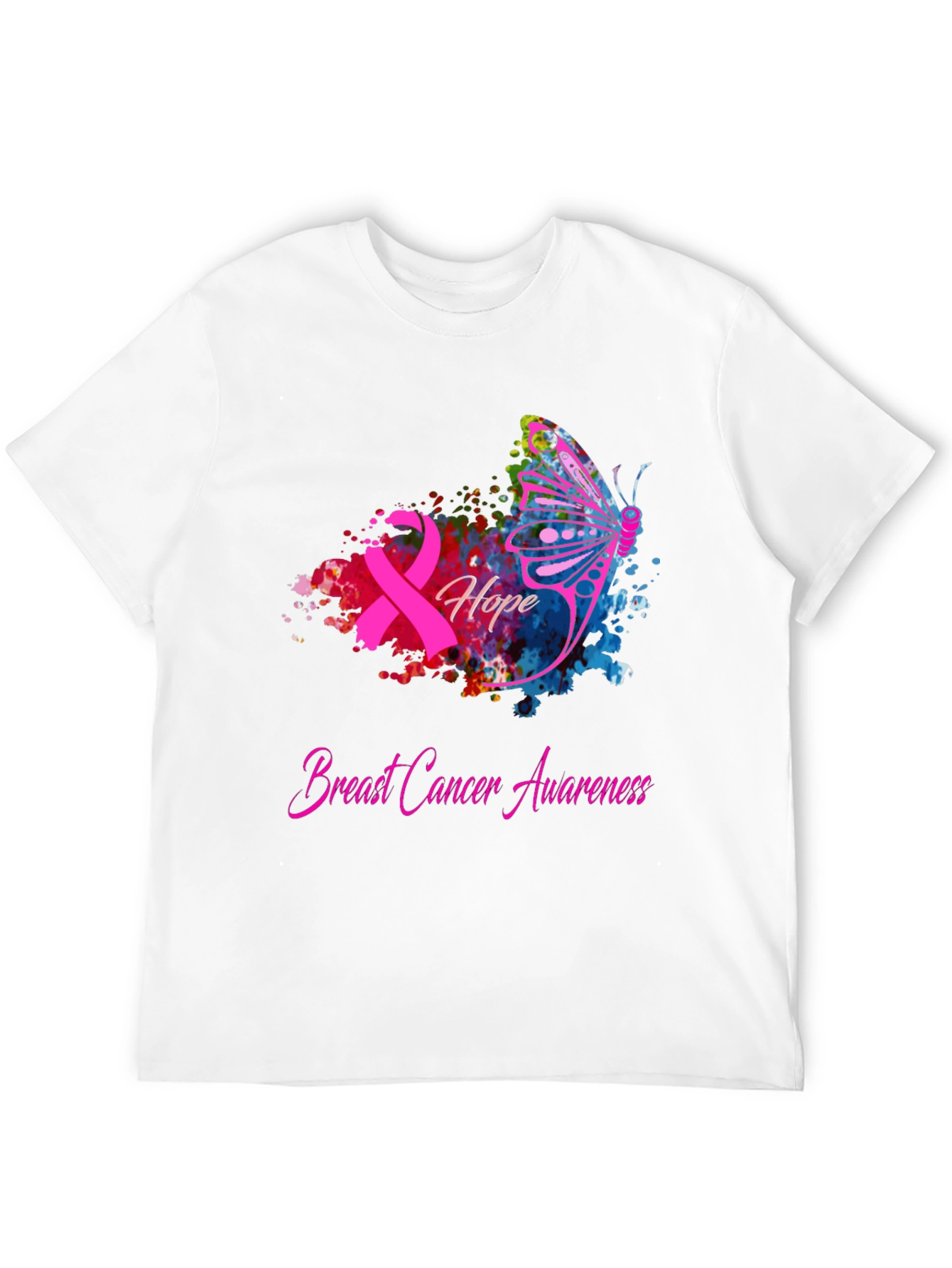 Breast Cancer Awareness Hope Butterfly T-Shirt