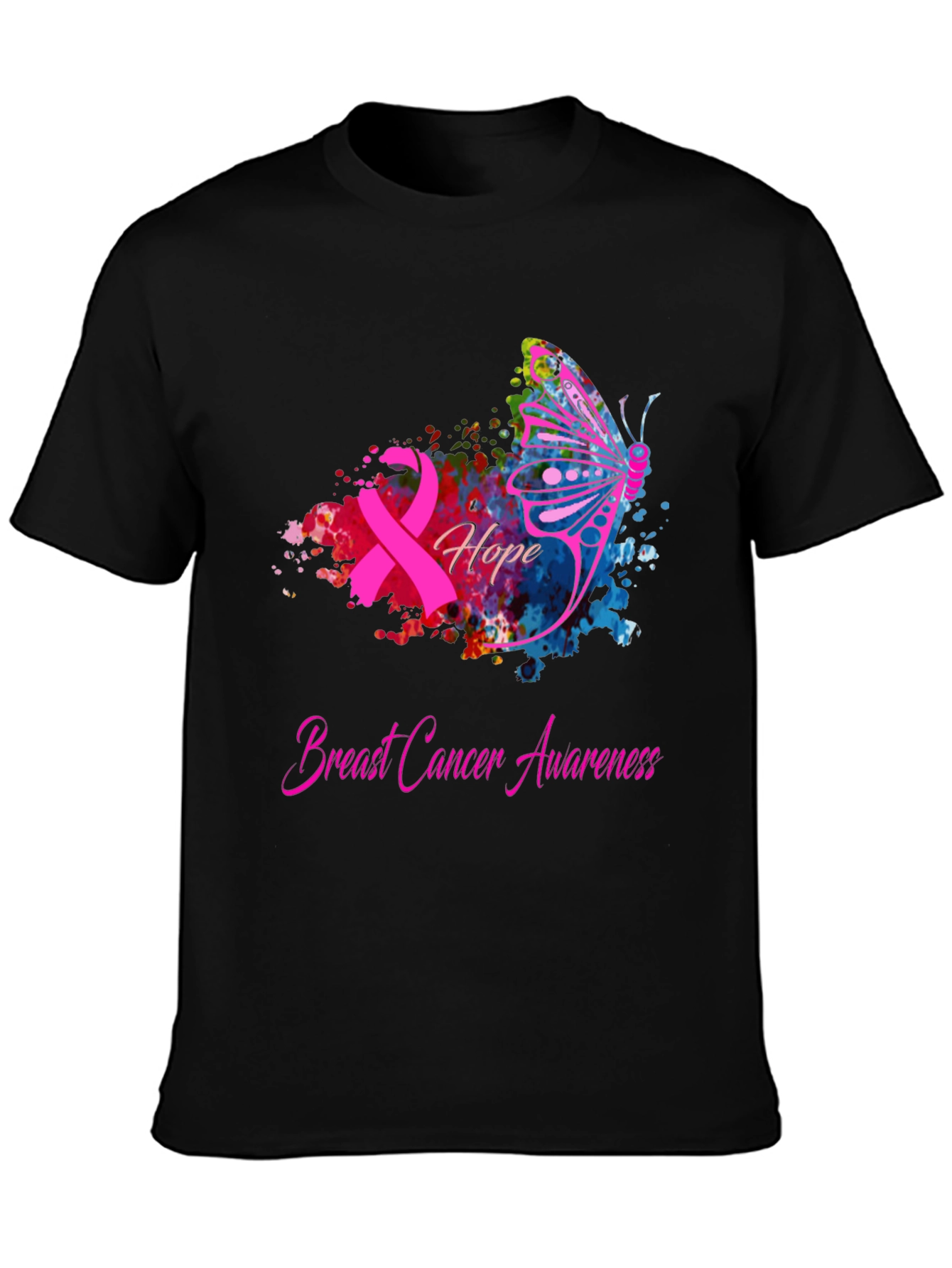 Breast Cancer Awareness Hope Butterfly T-Shirt