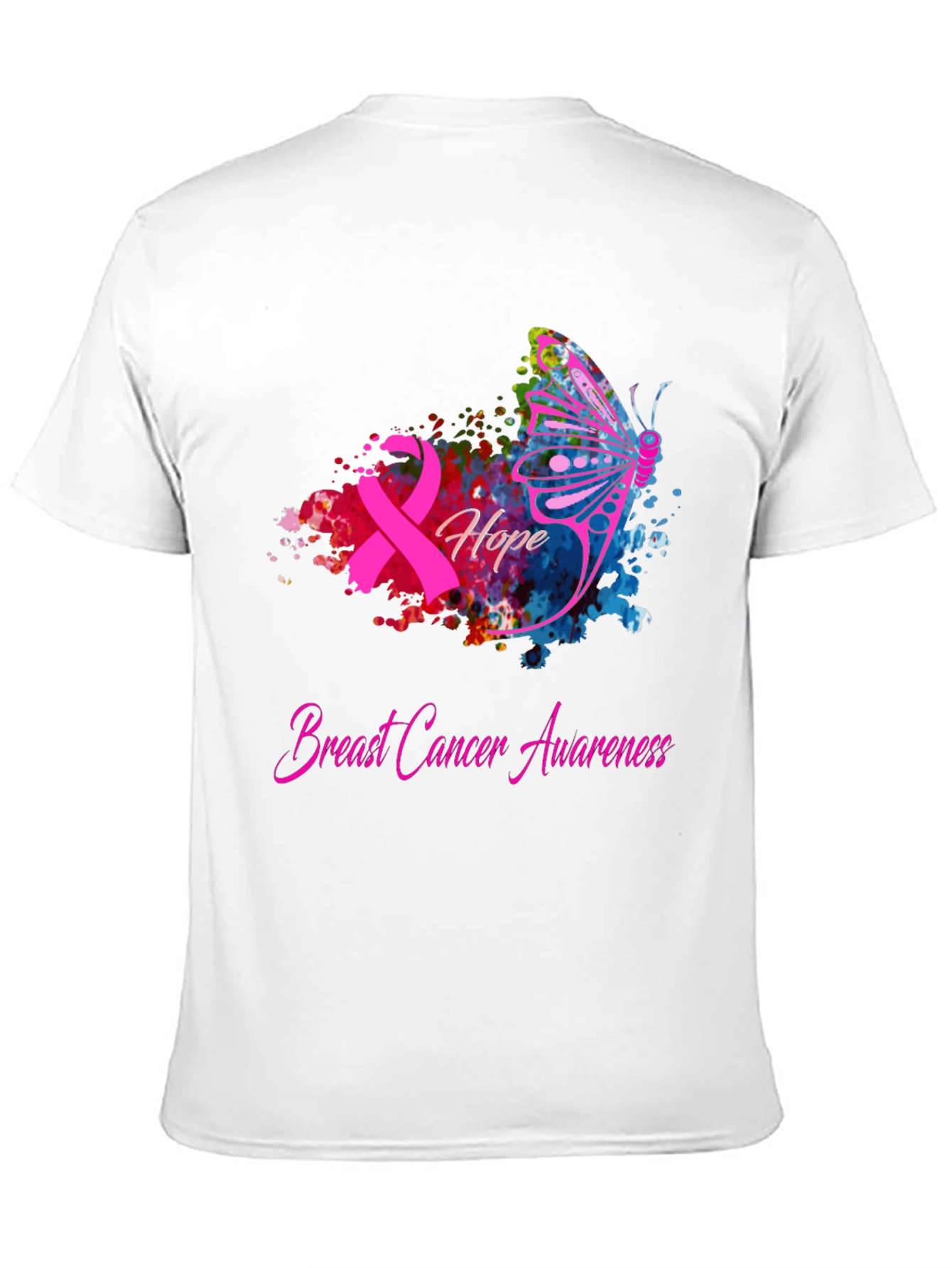 Breast Cancer Awareness Hope Butterfly T-Shirt