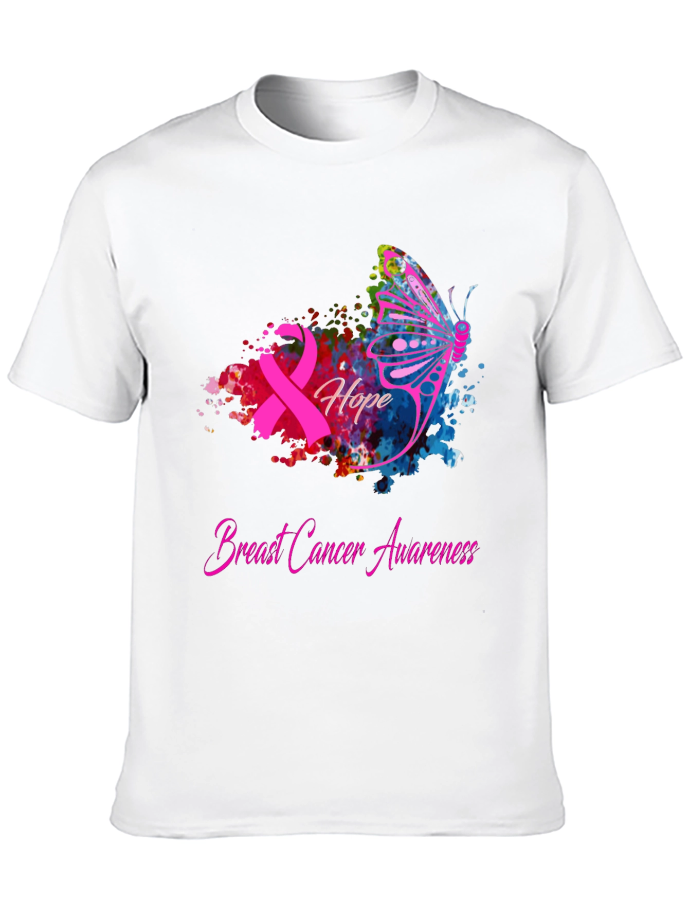Breast Cancer Awareness Hope Butterfly T-Shirt