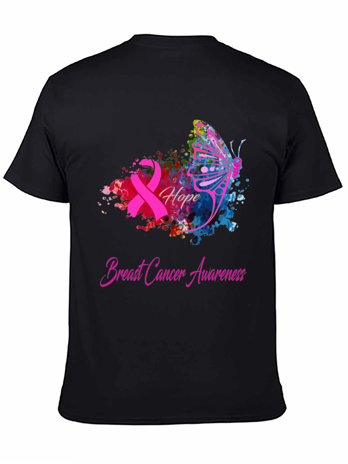 Breast Cancer Awareness Hope Butterfly T-Shirt