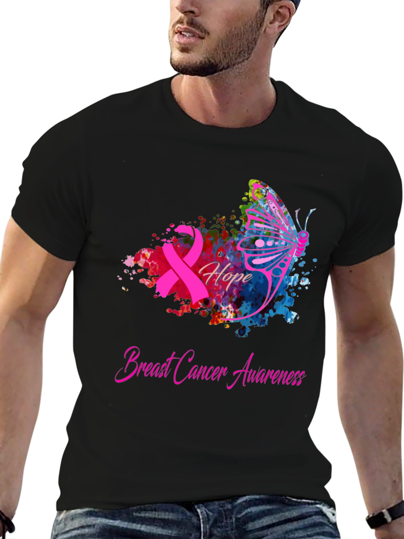 Breast Cancer Awareness Hope Butterfly T-Shirt