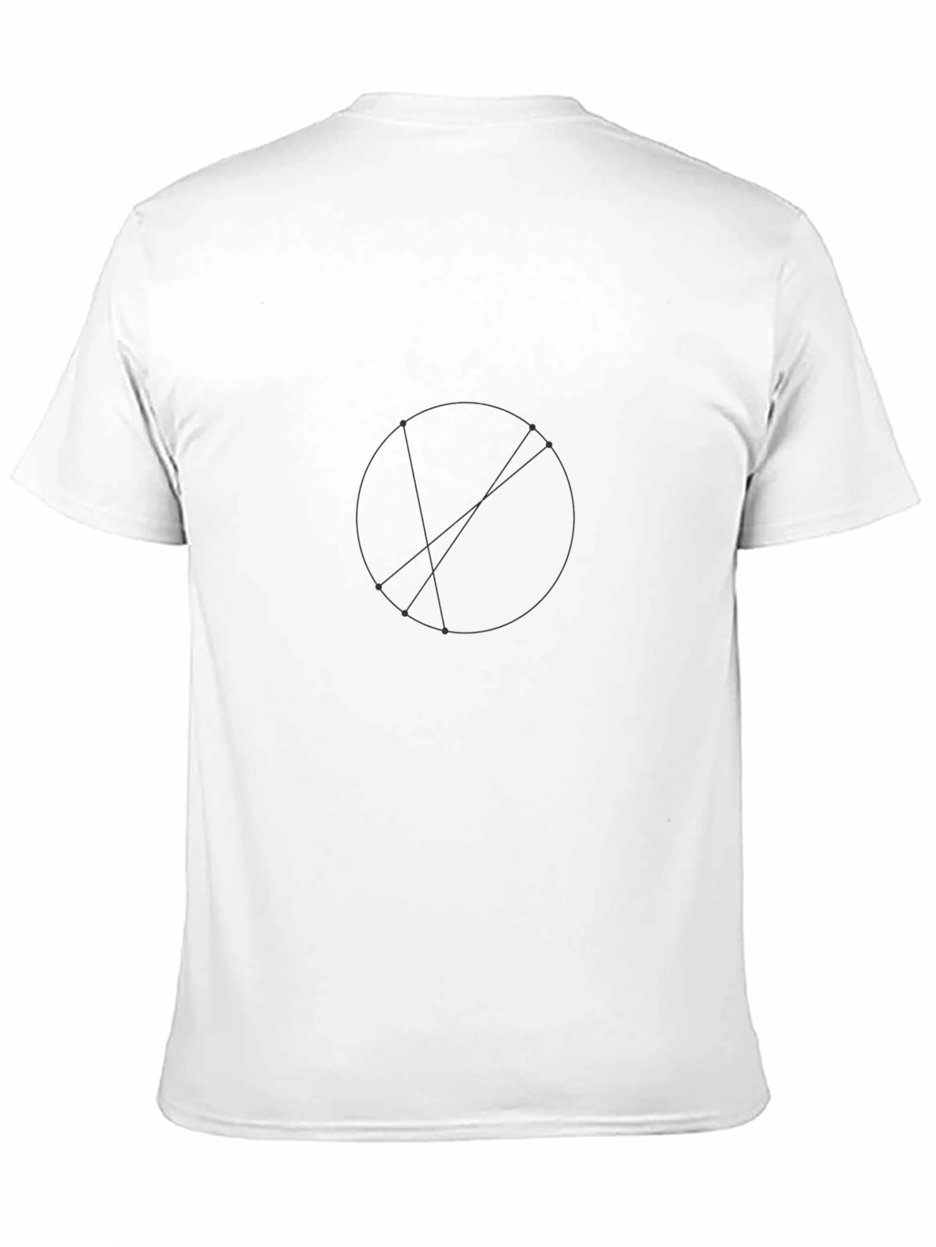 Modern Graphic Black T-Shirt - Geometric Circle Design