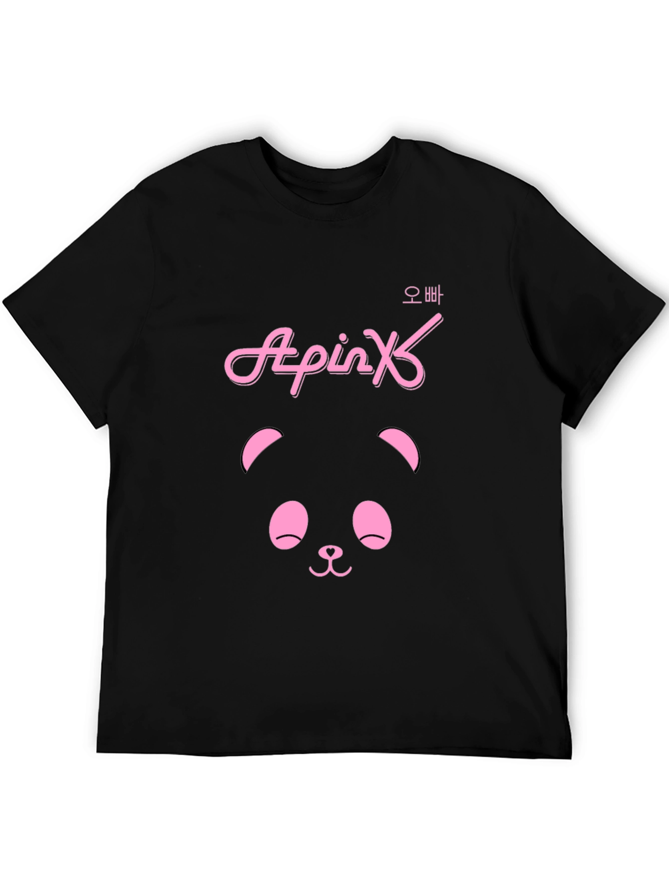 Apink Panda Black T-Shirt