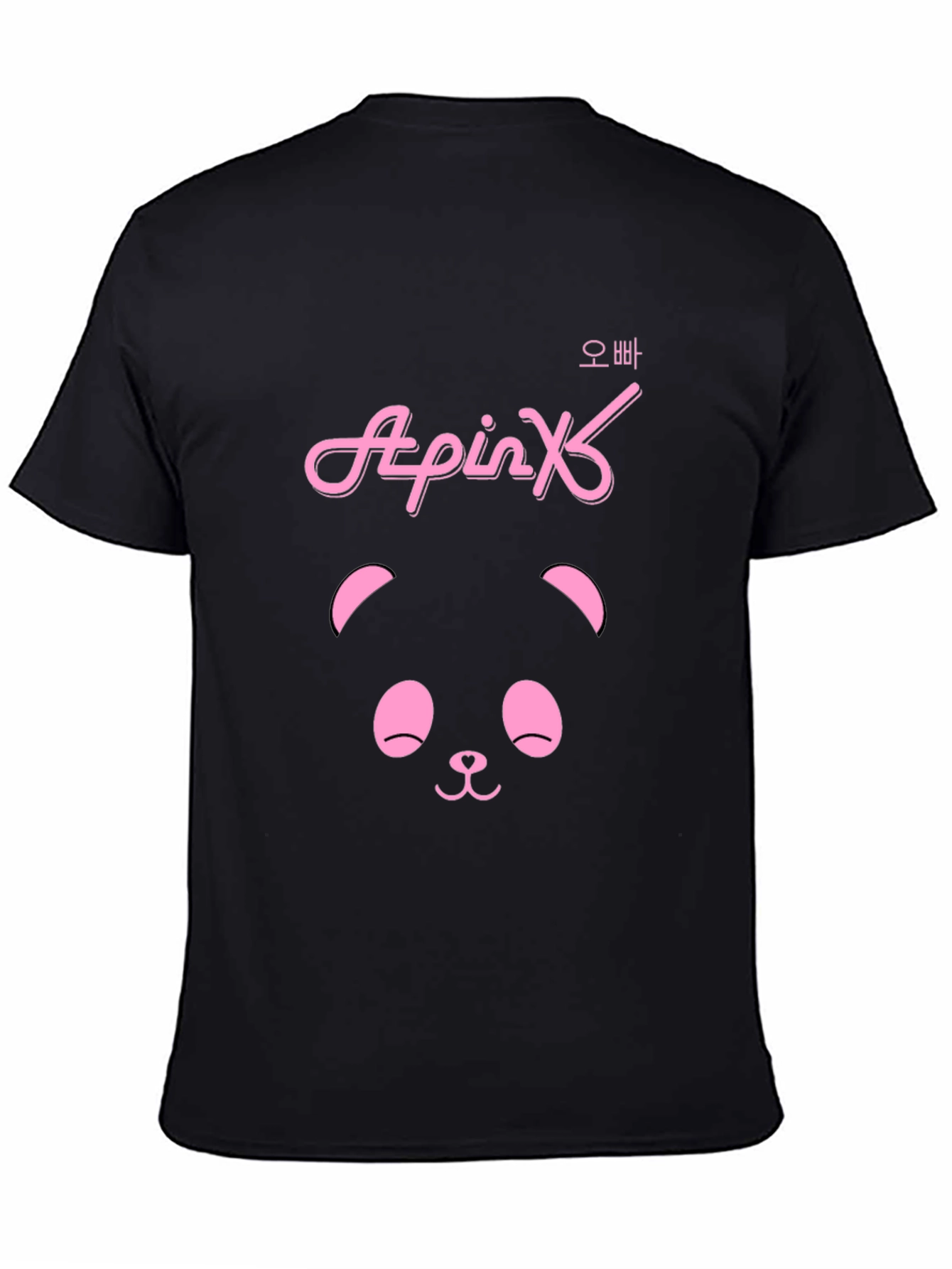 Apink Panda Black T-Shirt