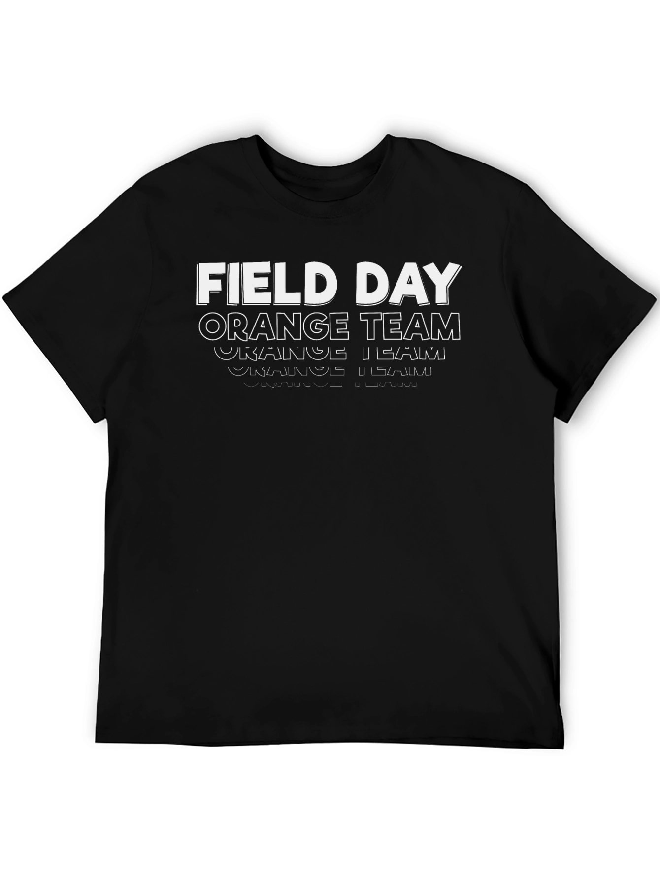 Field Day Orange Team Black T-Shirt