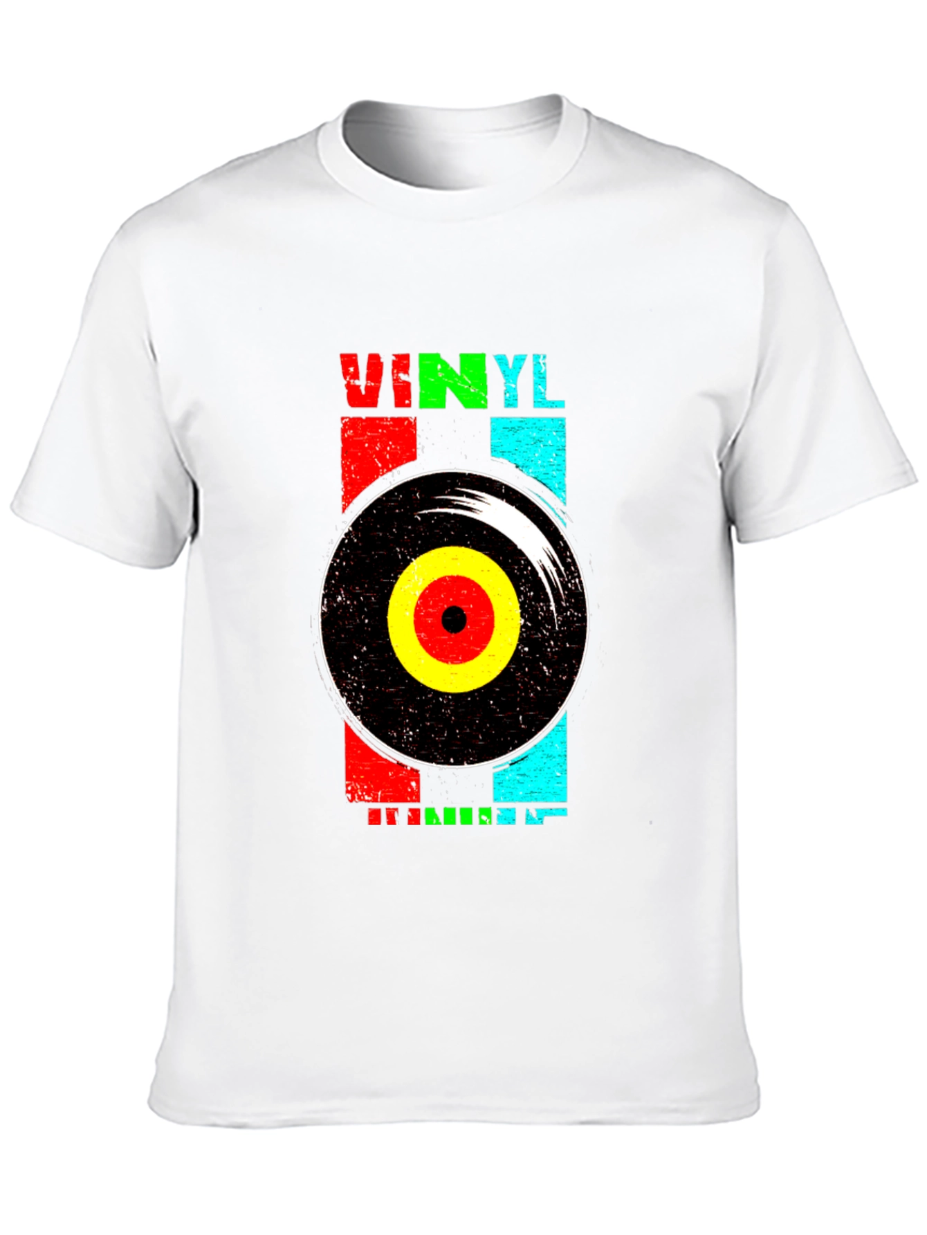 Retro Vinyl Record Graphic T-Shirt