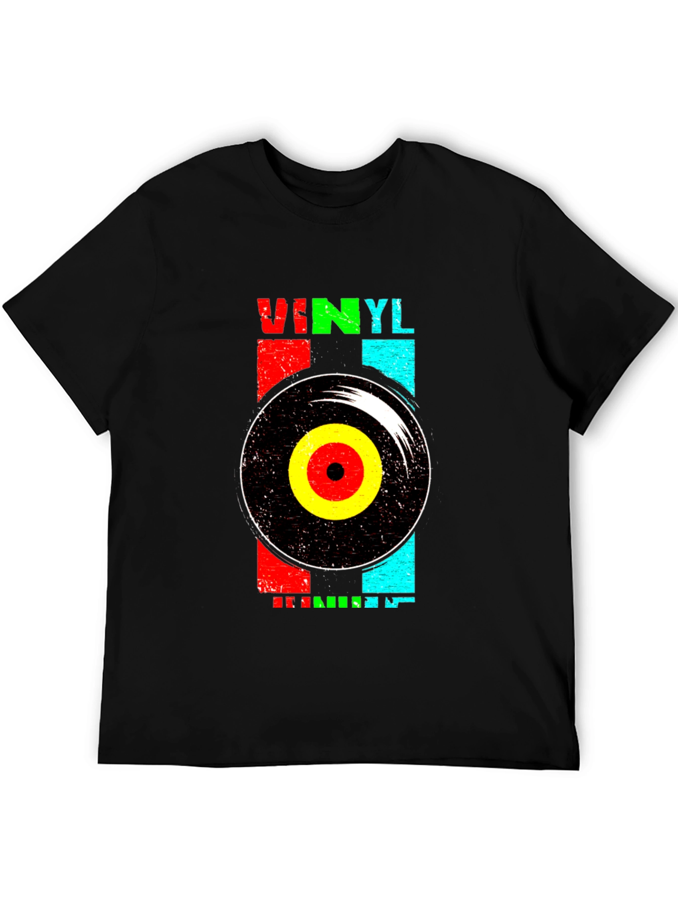 Retro Vinyl Record Graphic T-Shirt