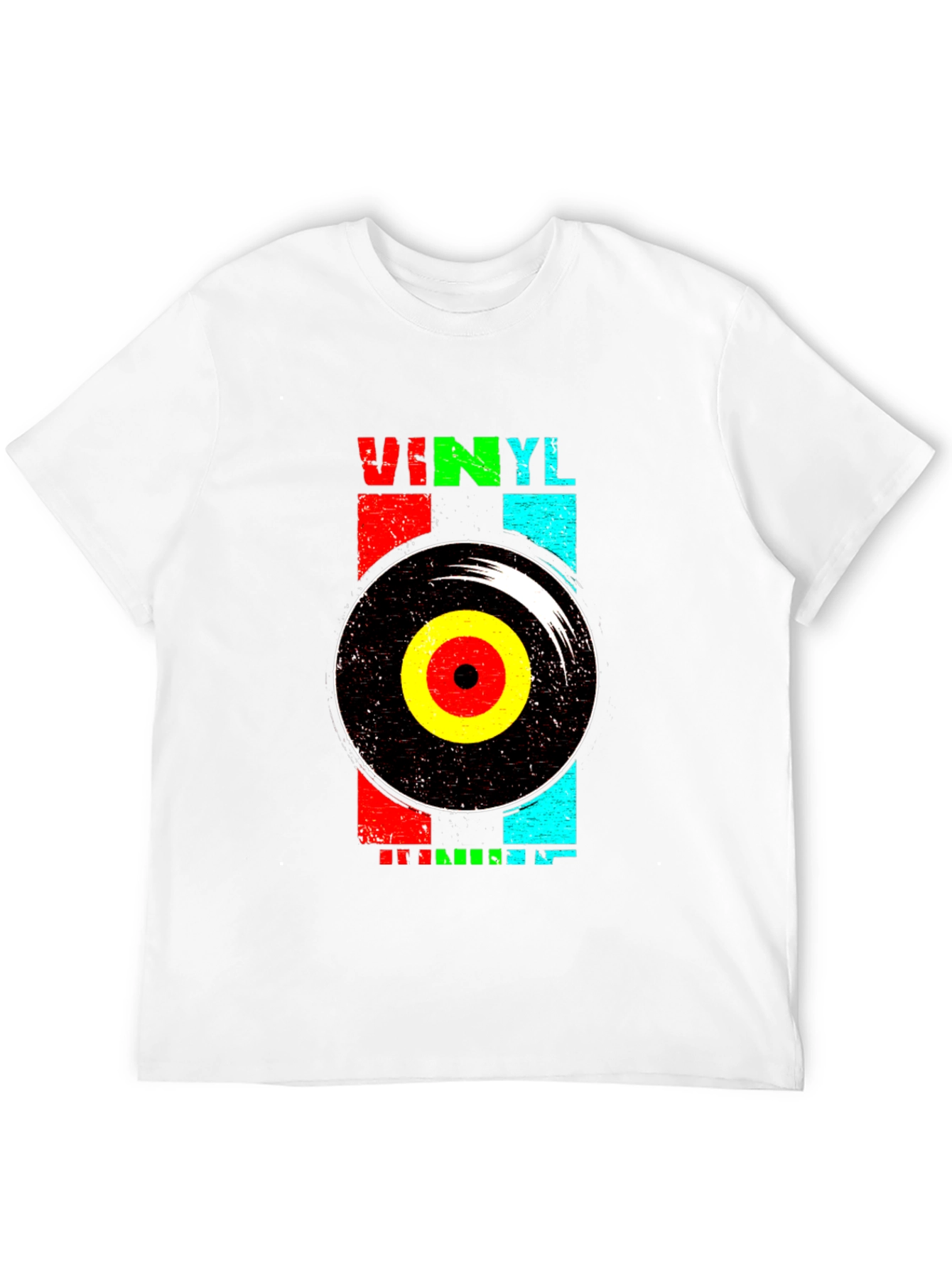 Retro Vinyl Record Graphic T-Shirt