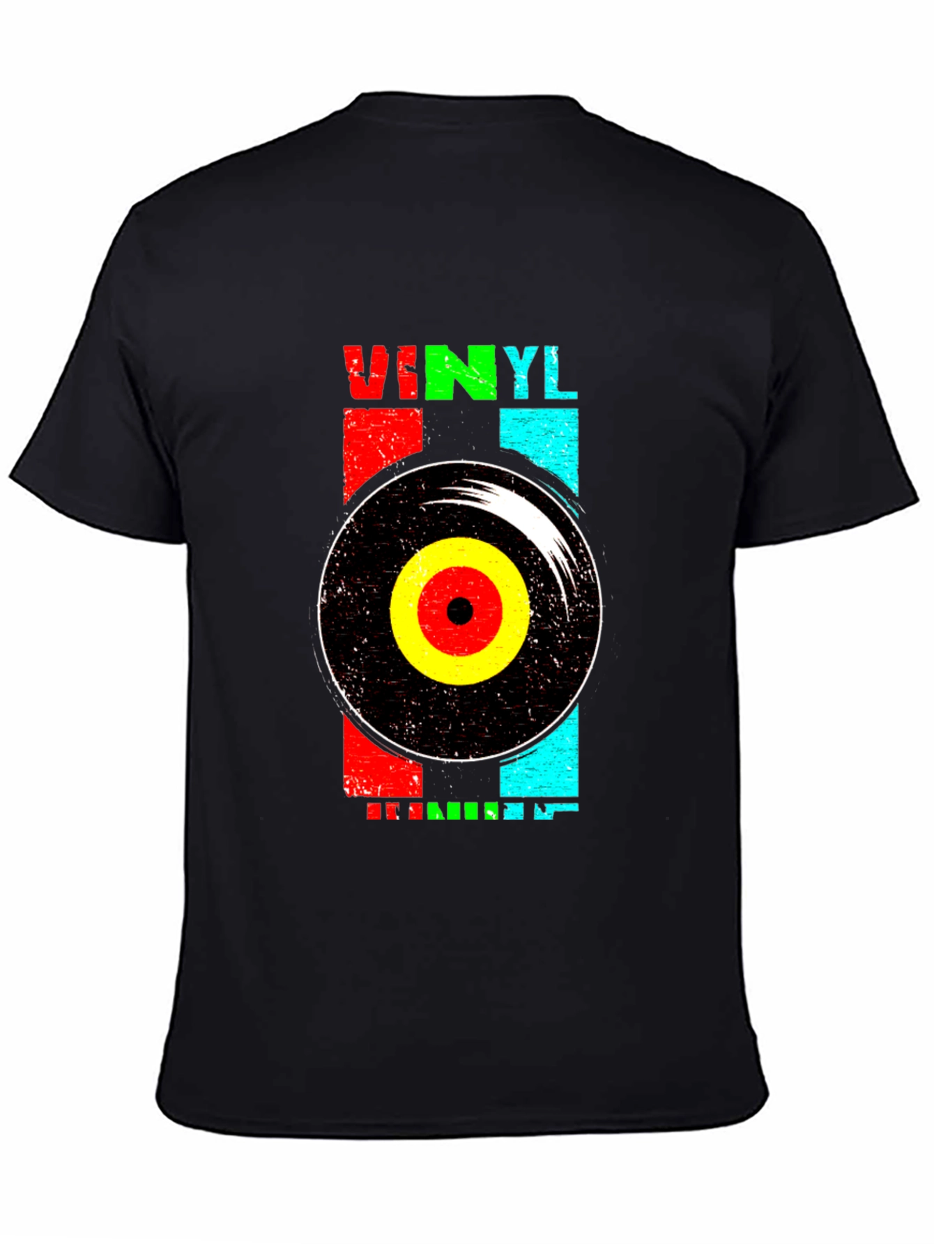 Retro Vinyl Record Graphic T-Shirt
