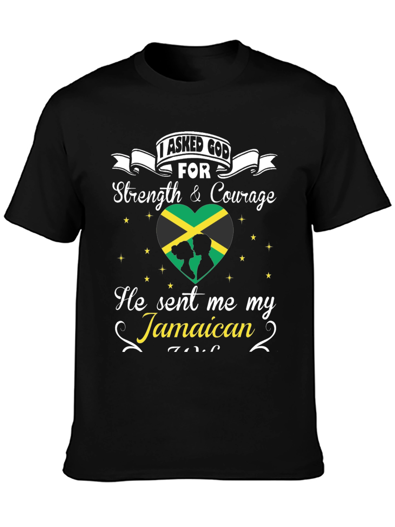 Jamaican Love T-Shirt - God Sent Me My Jamaican