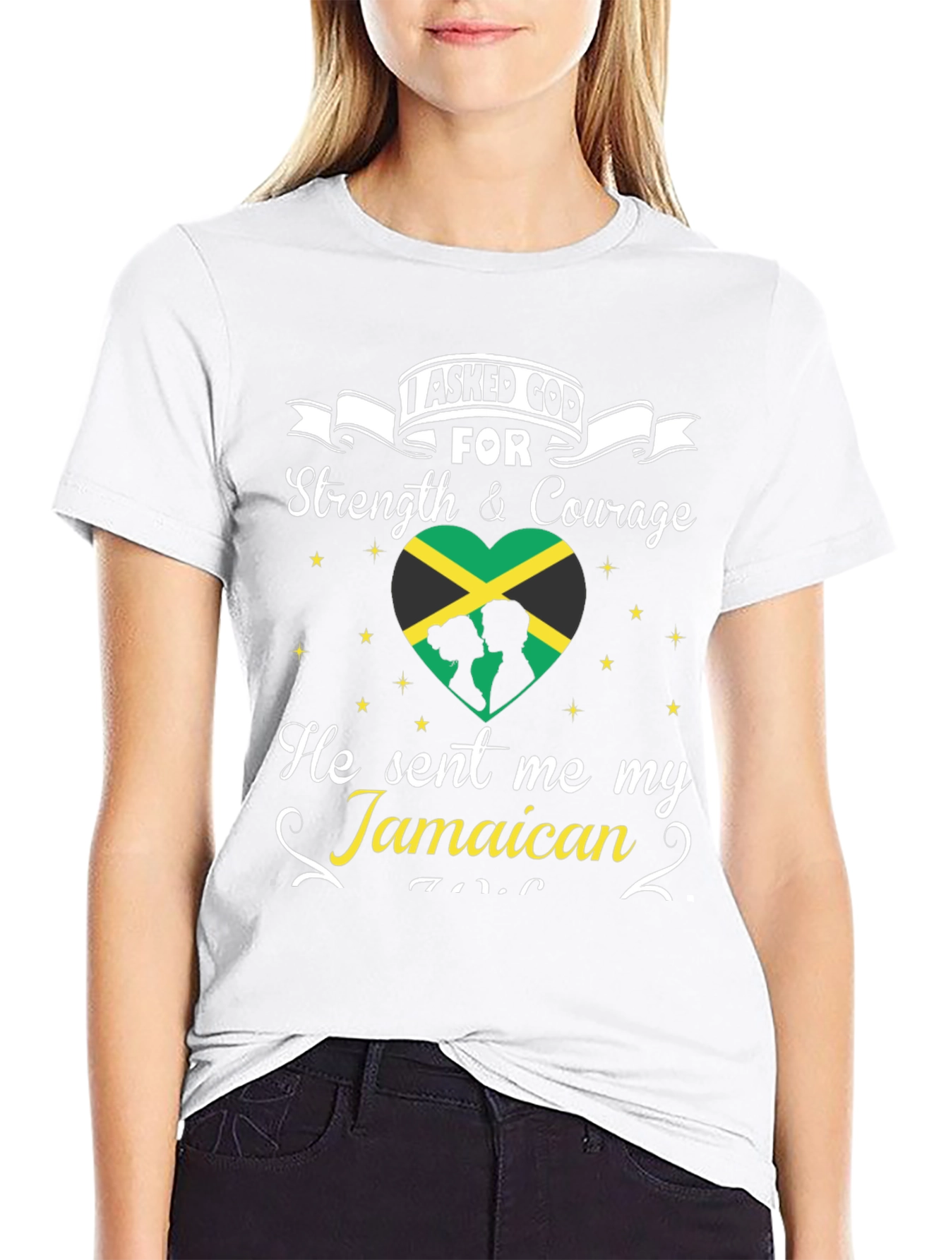 Jamaican Love T-Shirt - God Sent Me My Jamaican