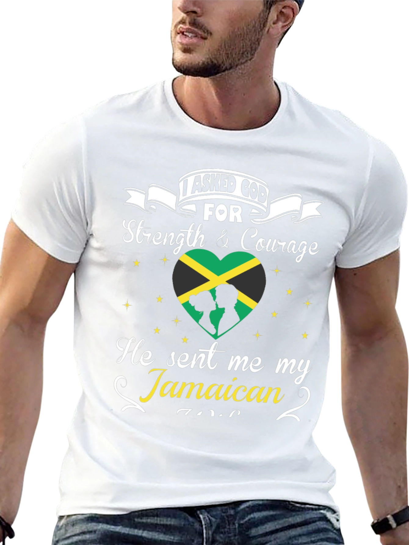 Jamaican Love T-Shirt - God Sent Me My Jamaican