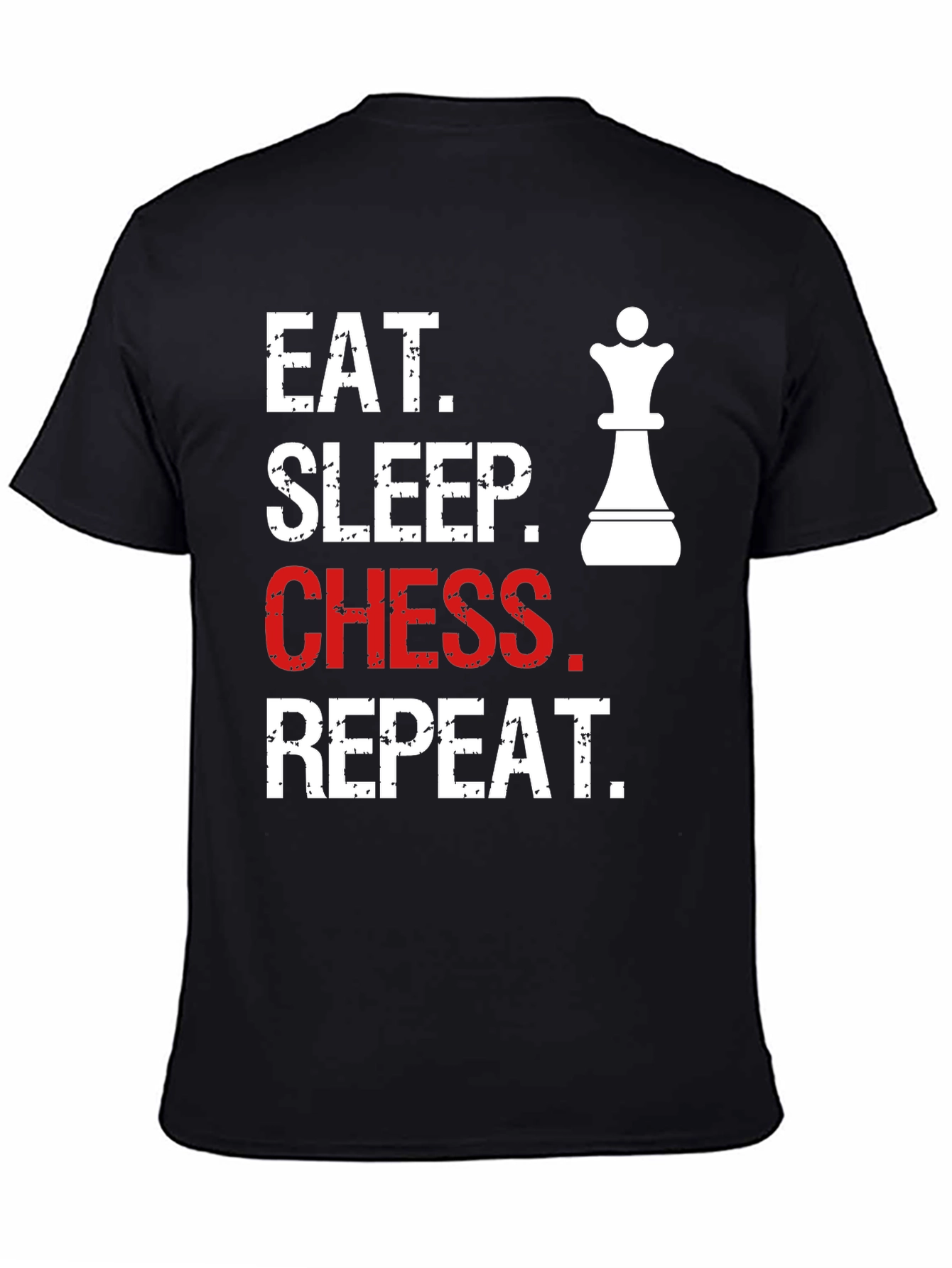 Eat Sleep Chess Repeat T-Shirt - Queen Graphic