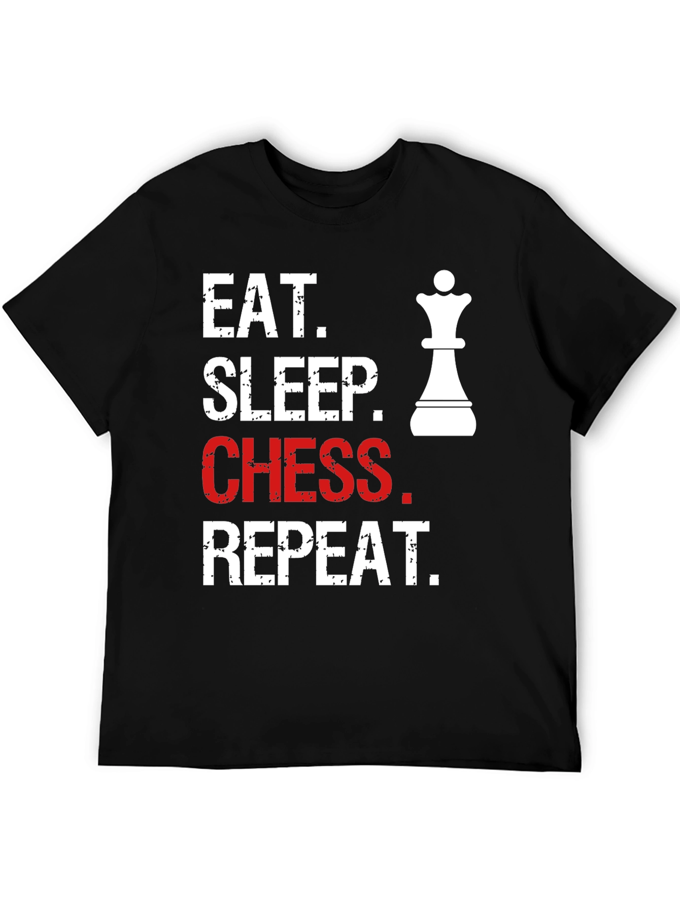 Eat Sleep Chess Repeat T-Shirt - Queen Graphic