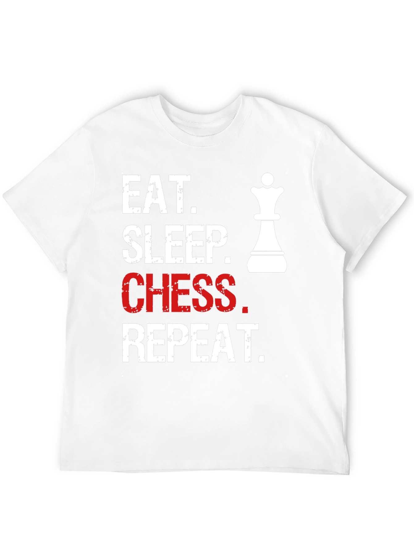 Eat Sleep Chess Repeat T-Shirt - Queen Graphic