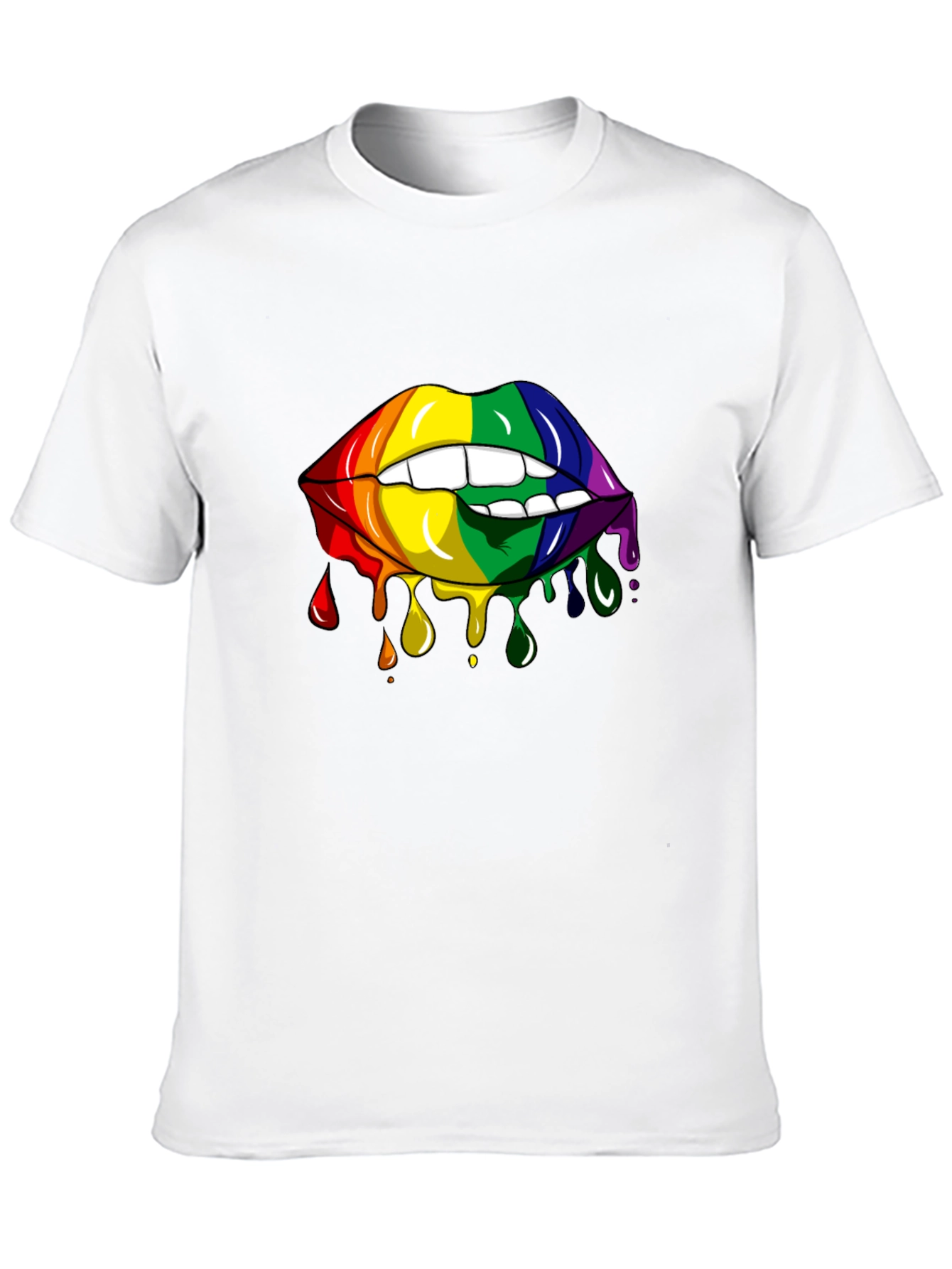 Rainbow Lips Graphic Tee - Pride Edition