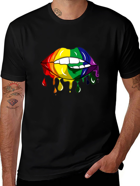 Rainbow Lips Graphic Tee - Pride Edition