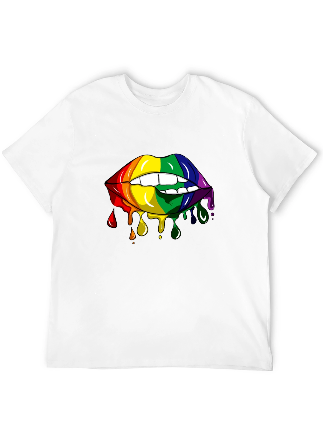 Rainbow Lips Graphic Tee - Pride Edition