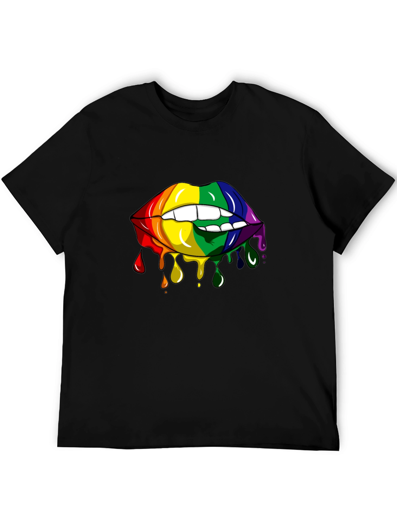 Rainbow Lips Graphic Tee - Pride Edition