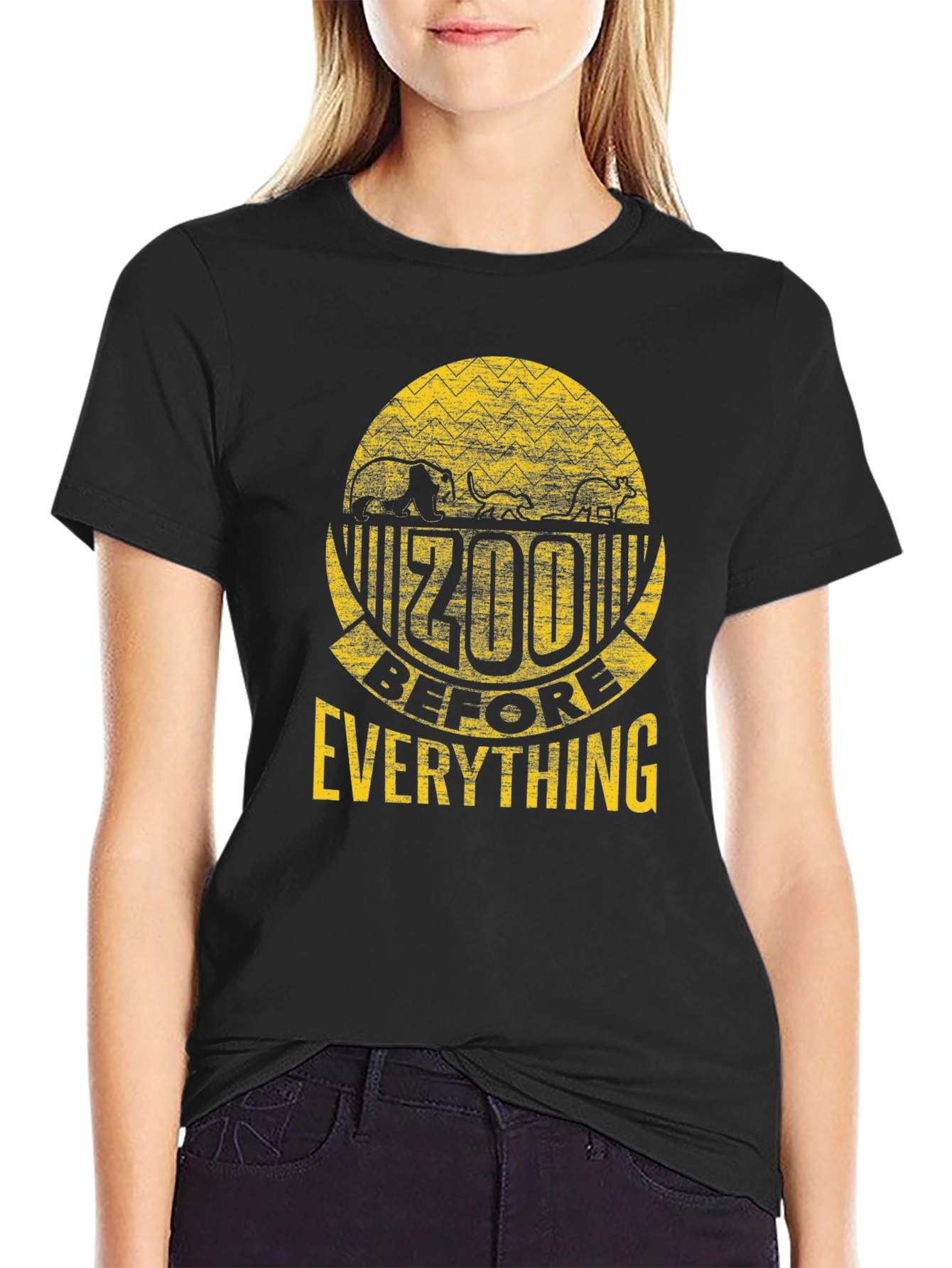 Zoo Before Everything Black Graphic Tee