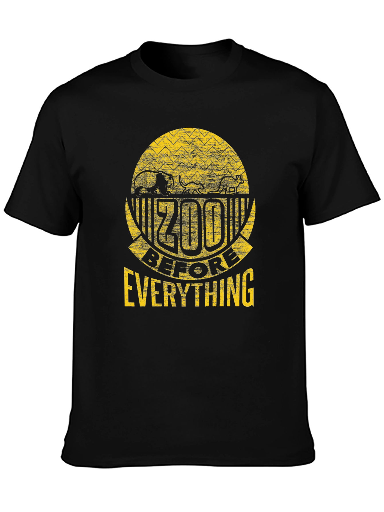 Zoo Before Everything Black Graphic Tee
