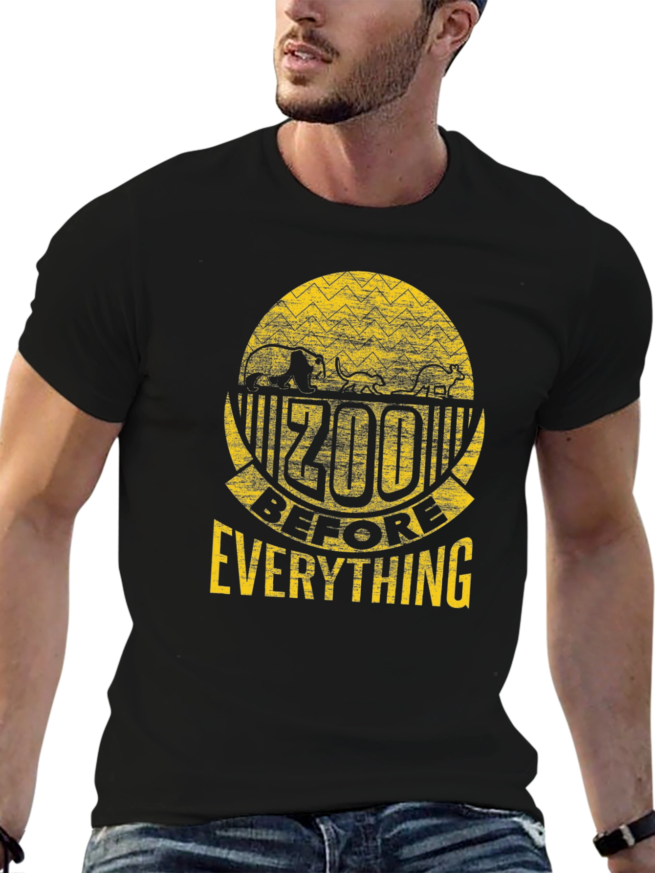 Zoo Before Everything Black Graphic Tee