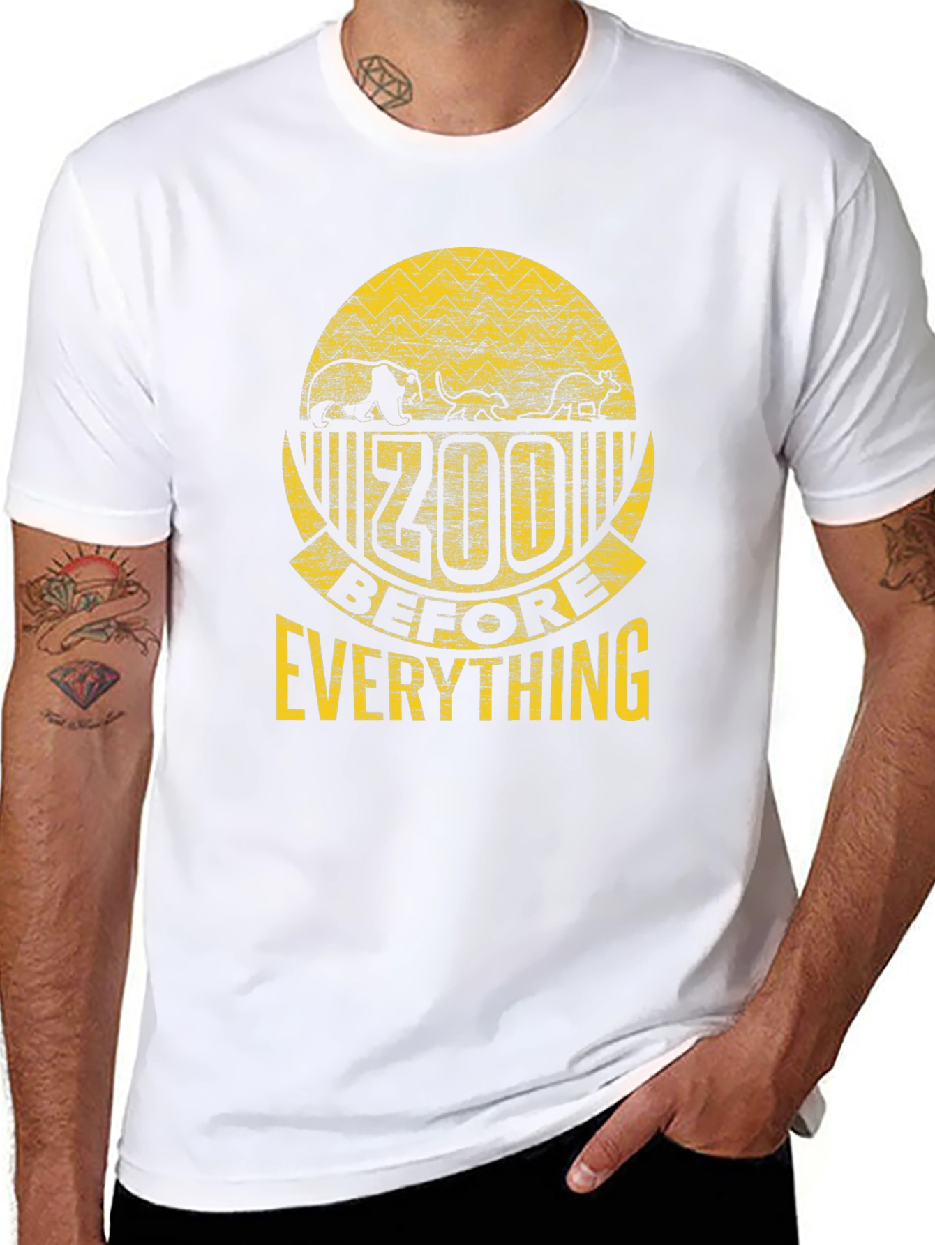 Zoo Before Everything Black Graphic Tee