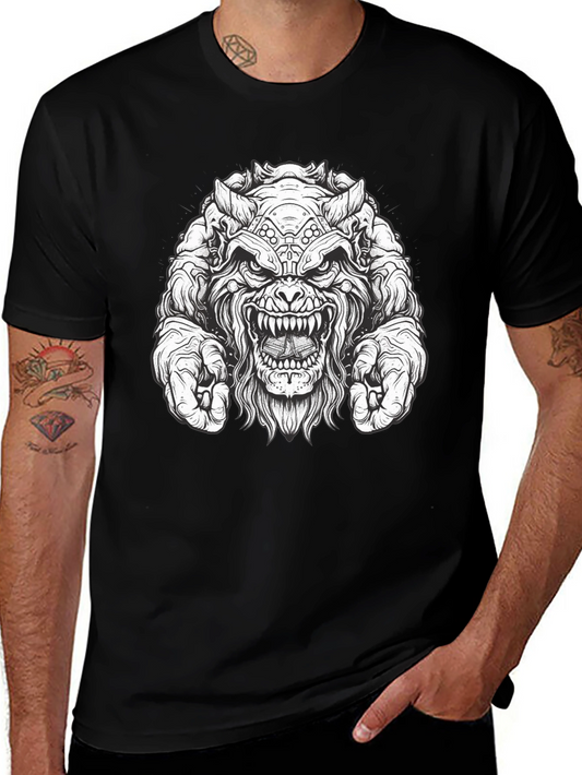 Monster Graphic Black T-Shirt
