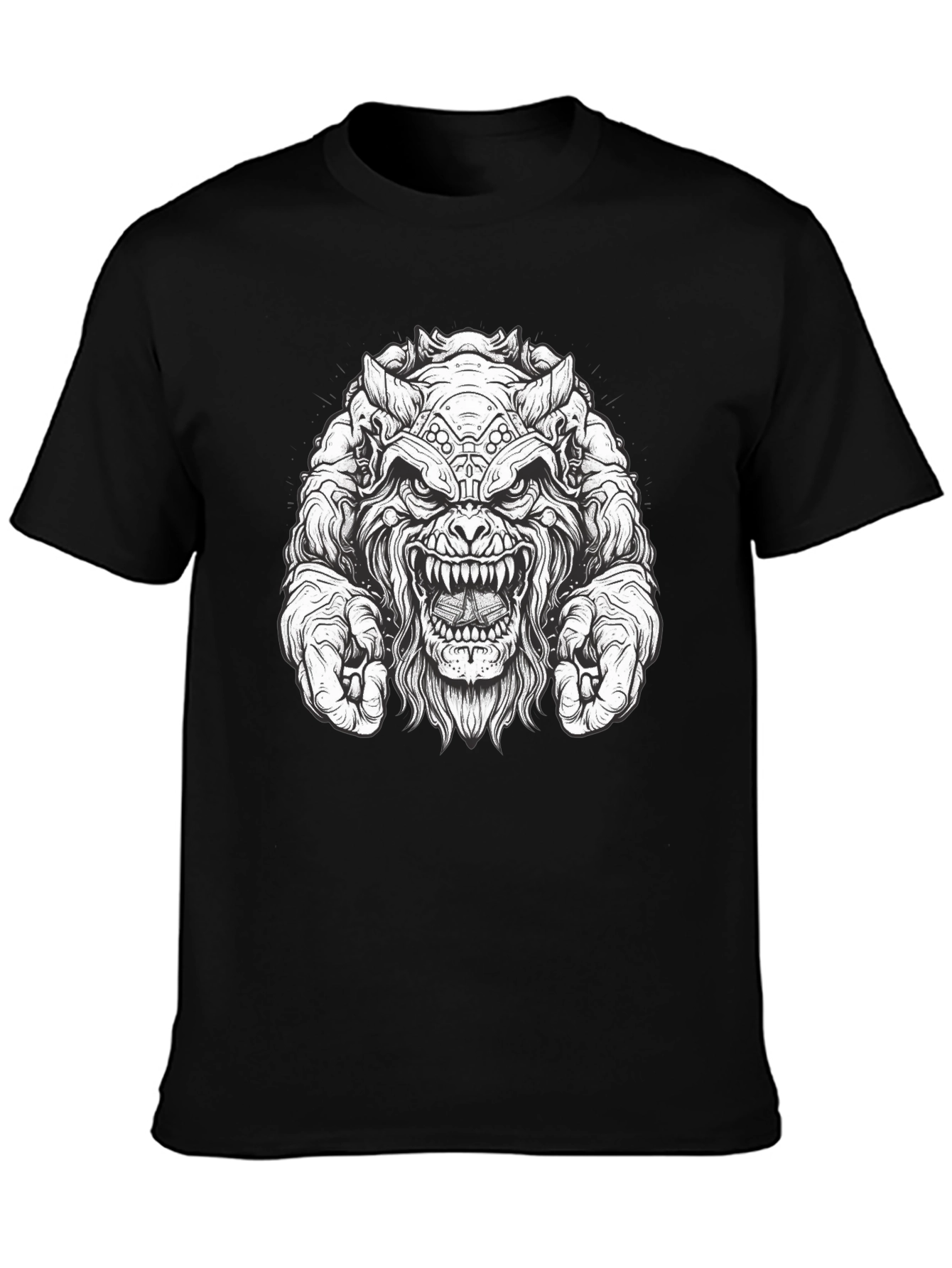 Monster Graphic Black T-Shirt