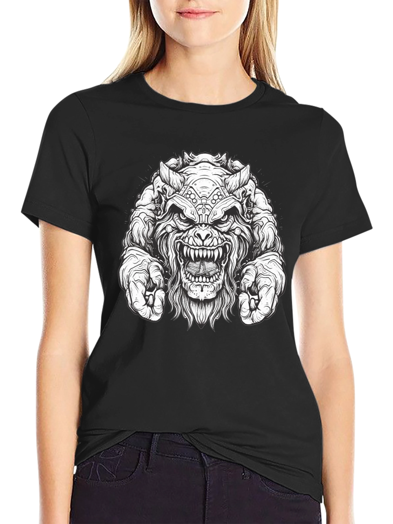 Monster Graphic Black T-Shirt