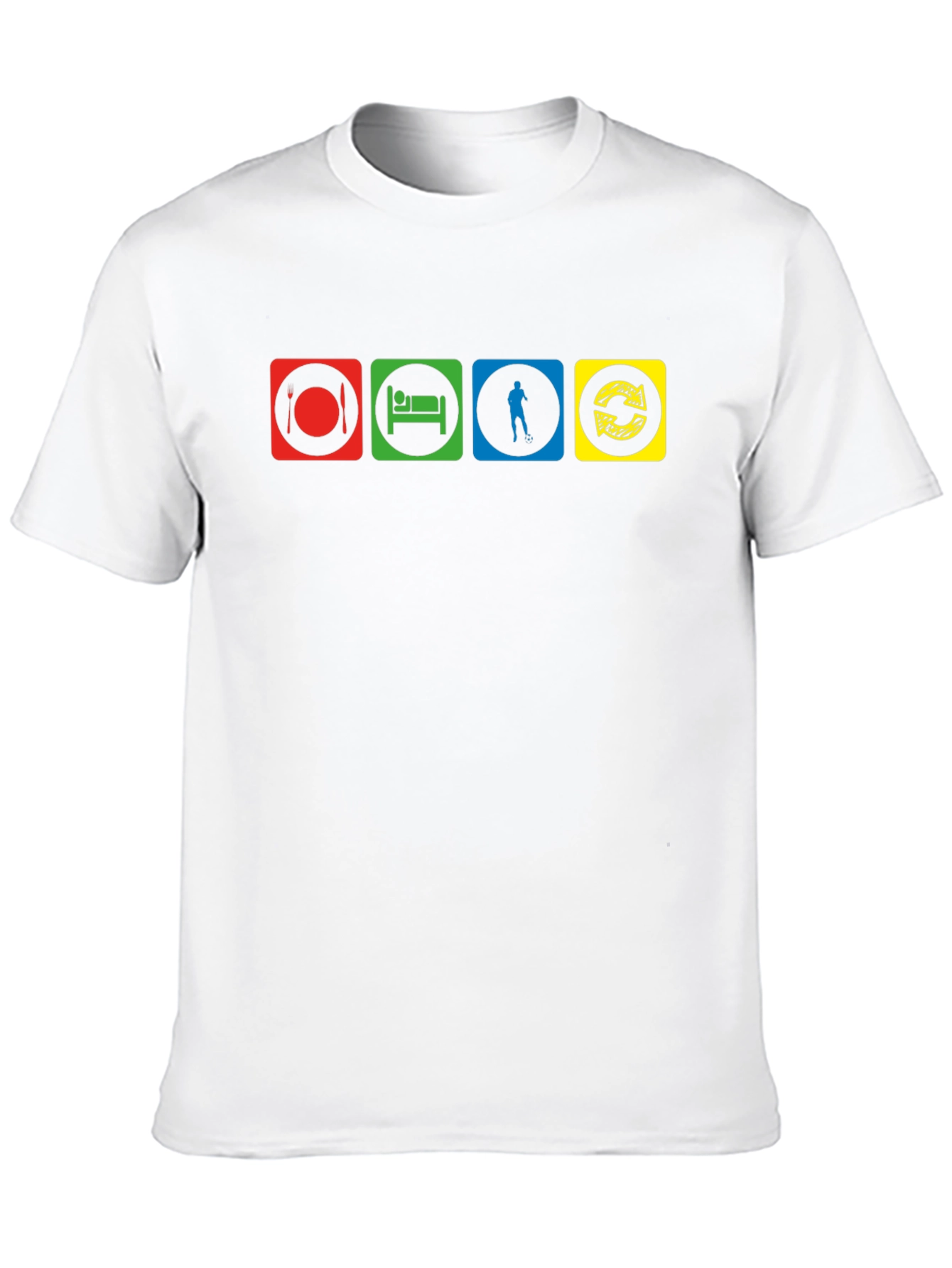 Eat Sleep Disc Golf Repeat T-Shirt - Black