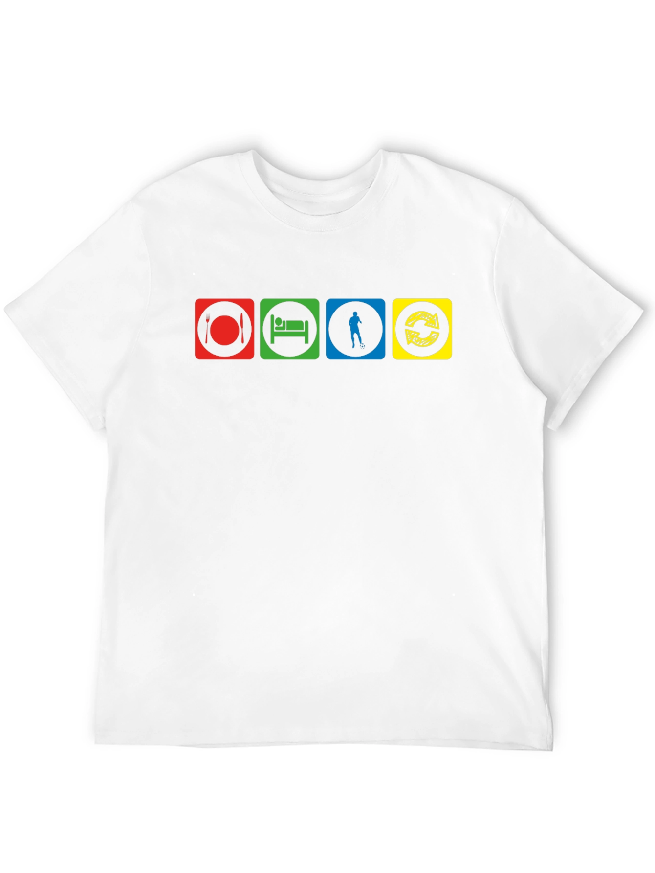 Eat Sleep Disc Golf Repeat T-Shirt - Black