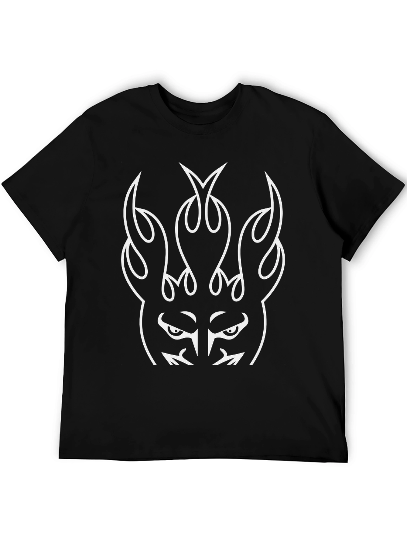 Fiery Graphic Black T-Shirt