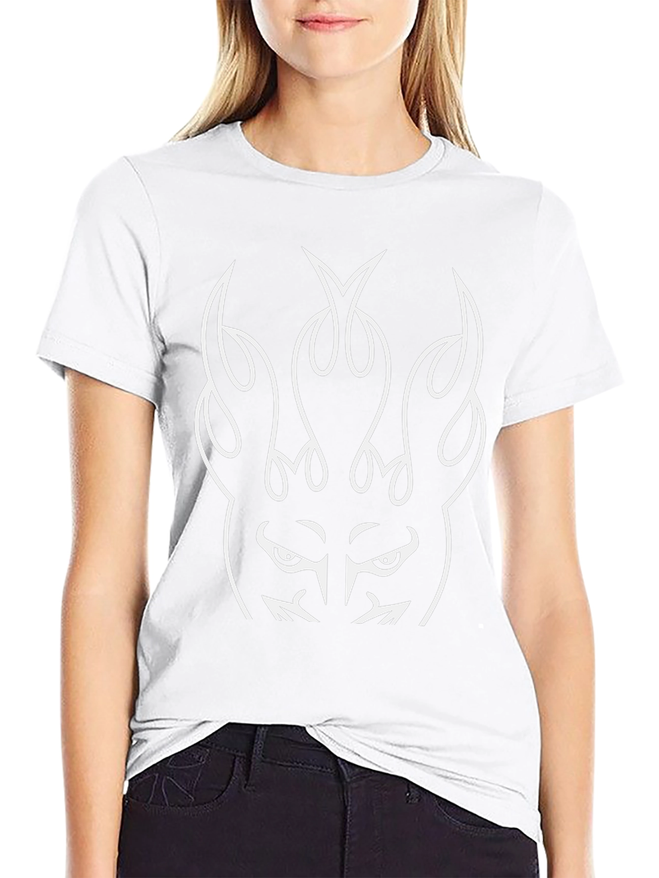 Fiery Graphic Black T-Shirt
