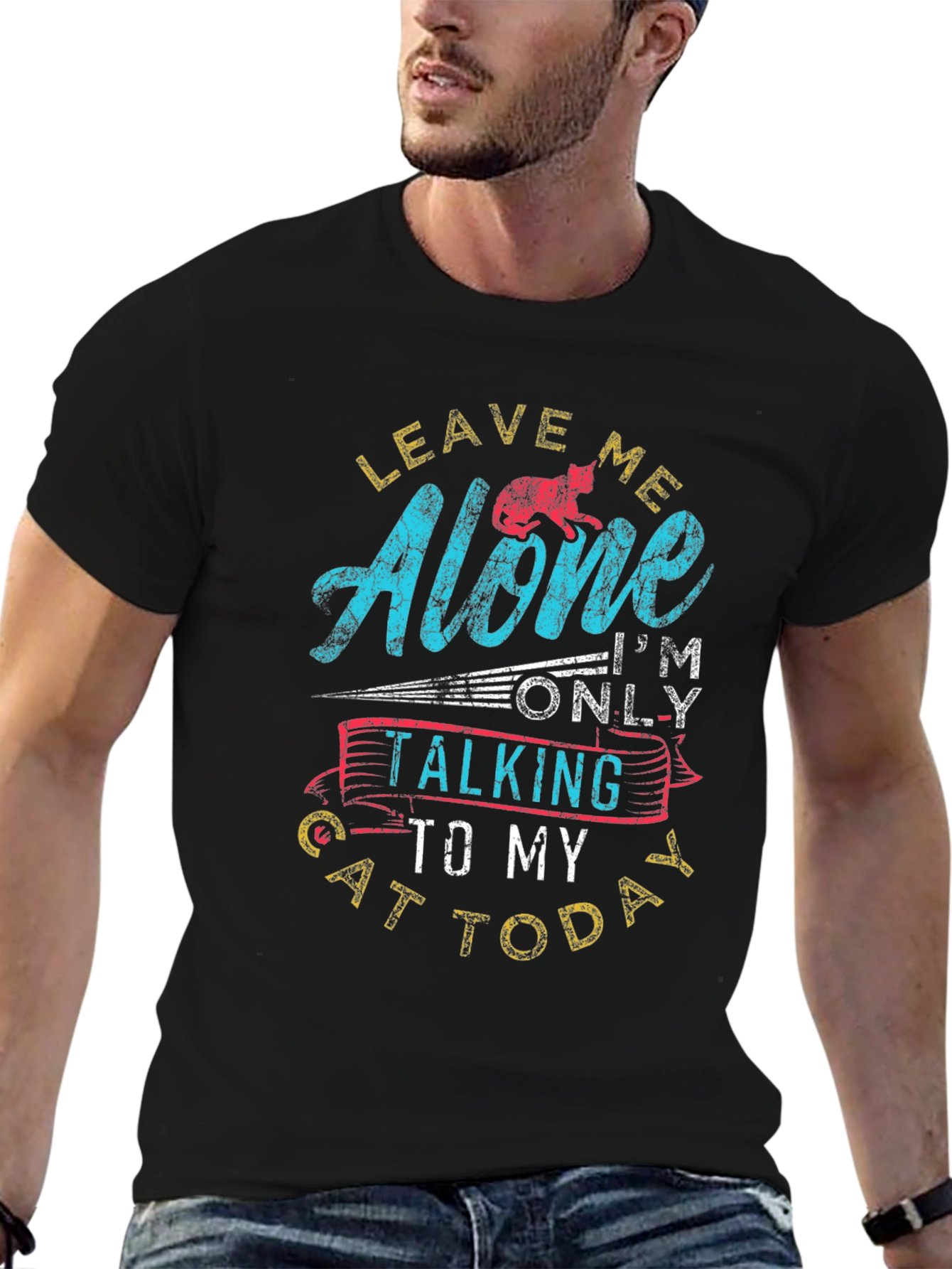 Leave Me Alone Cat T-Shirt