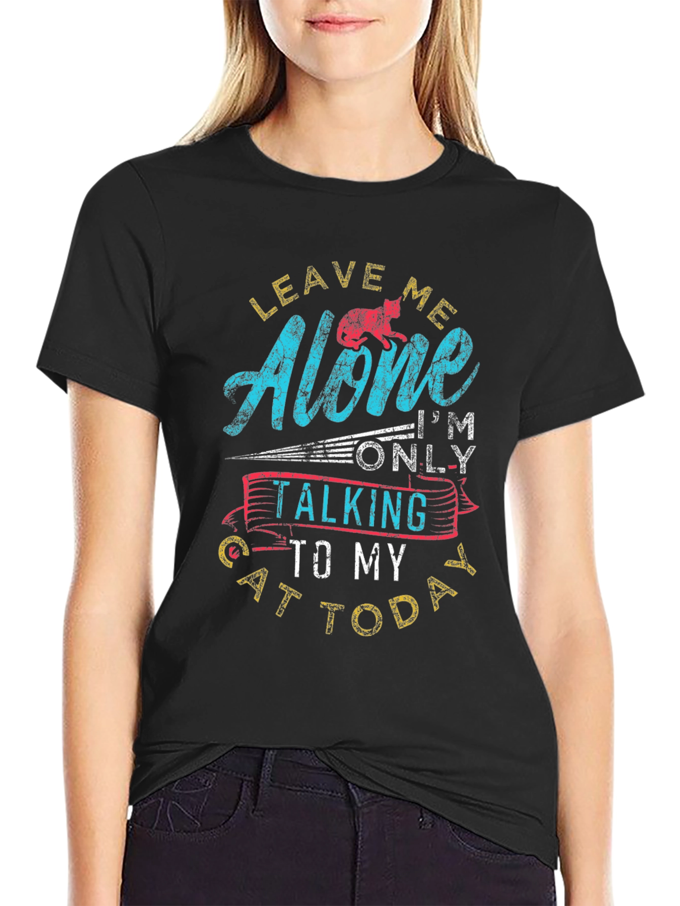 Leave Me Alone Cat T-Shirt