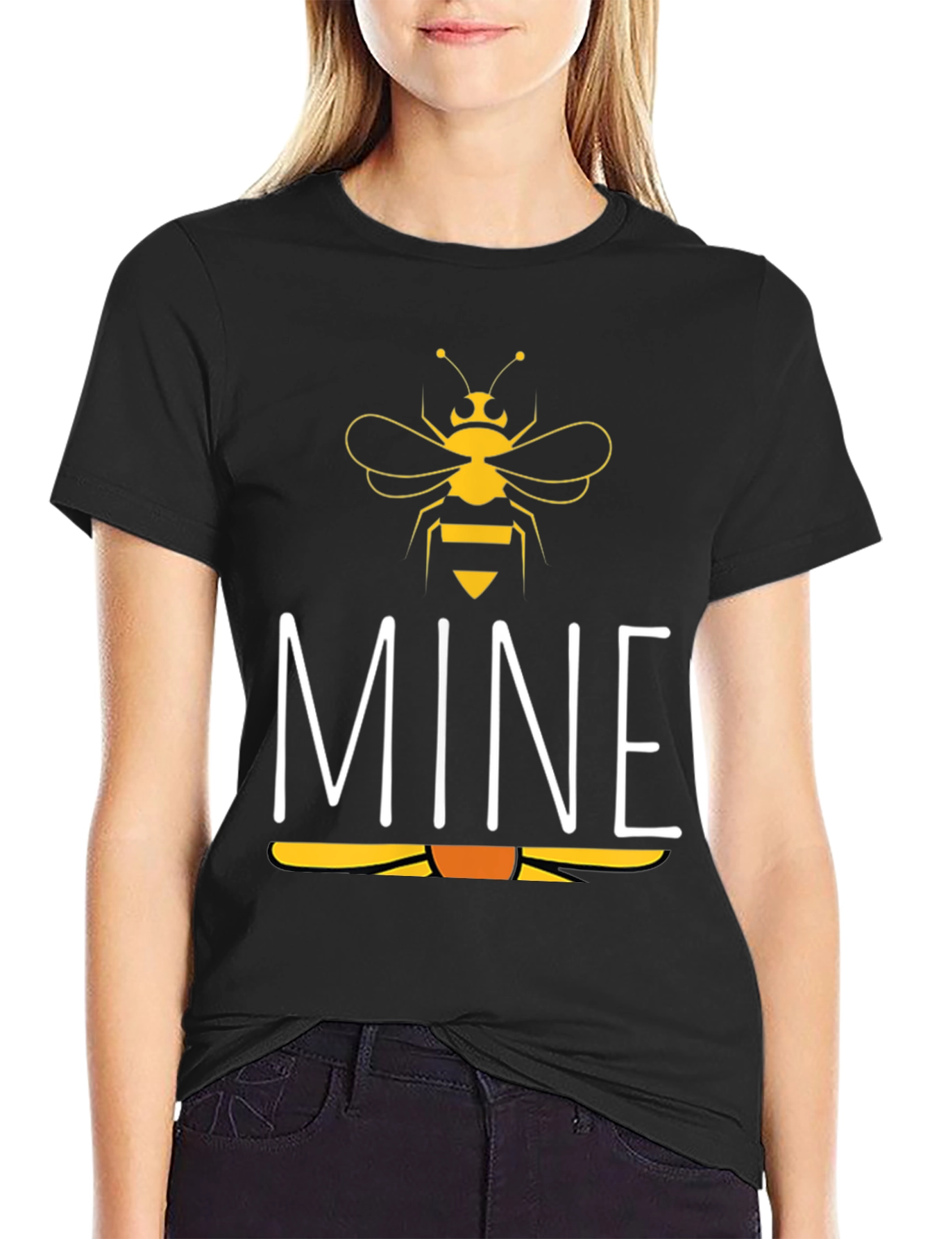 Bee Mine Graphic T-Shirt - Black