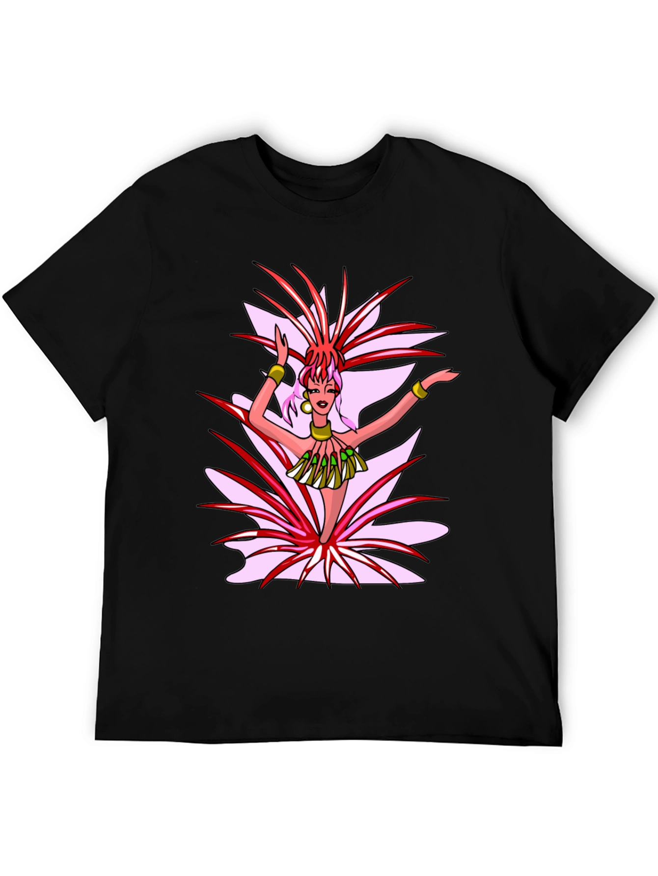 Carnival Dancer Graphic T-Shirt - Black