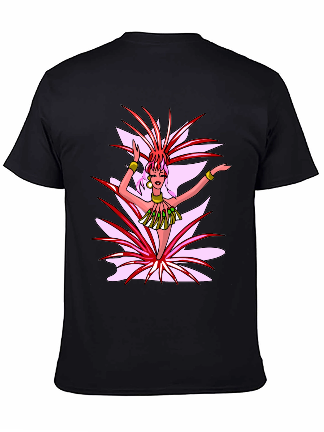 Carnival Dancer Graphic T-Shirt - Black