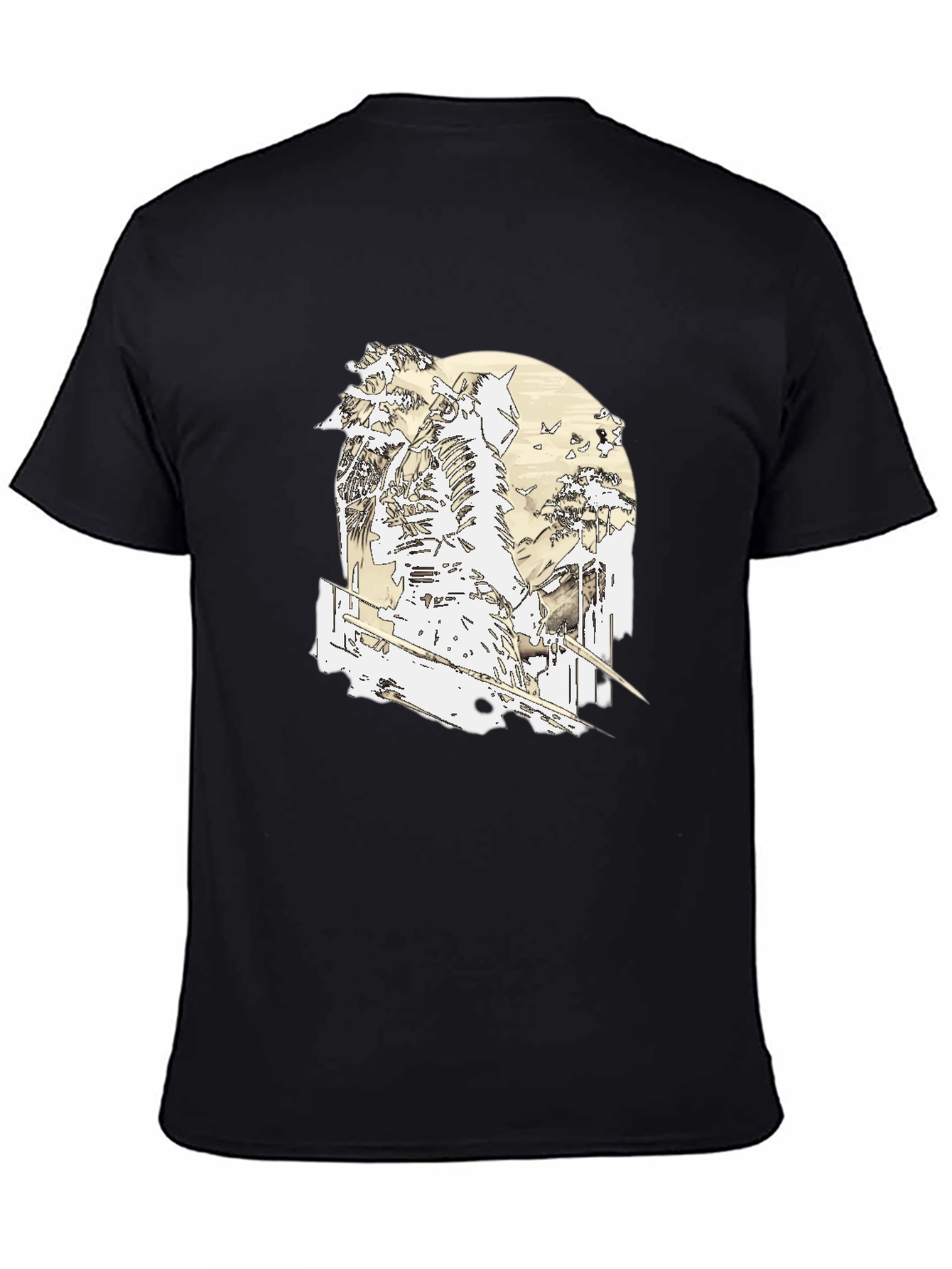 Samurai Warrior Graphic Black T-Shirt