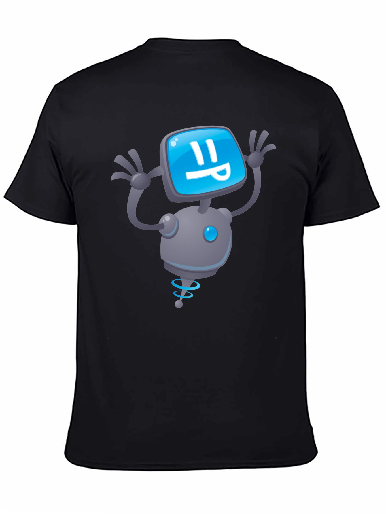Robot Graphic Black T-Shirt