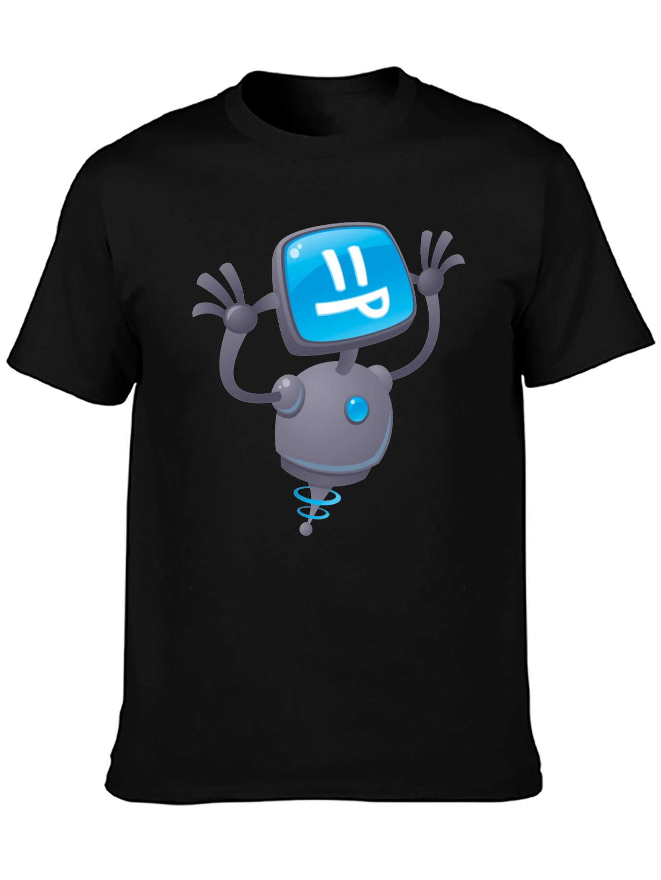 Robot Graphic Black T-Shirt