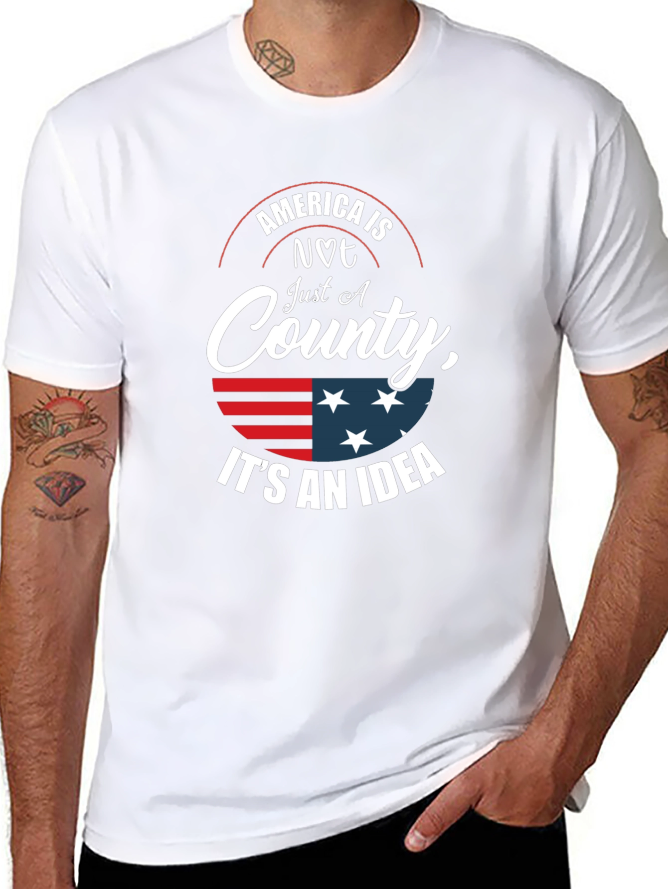 America is Not Just a Country Graphic T-Shirt