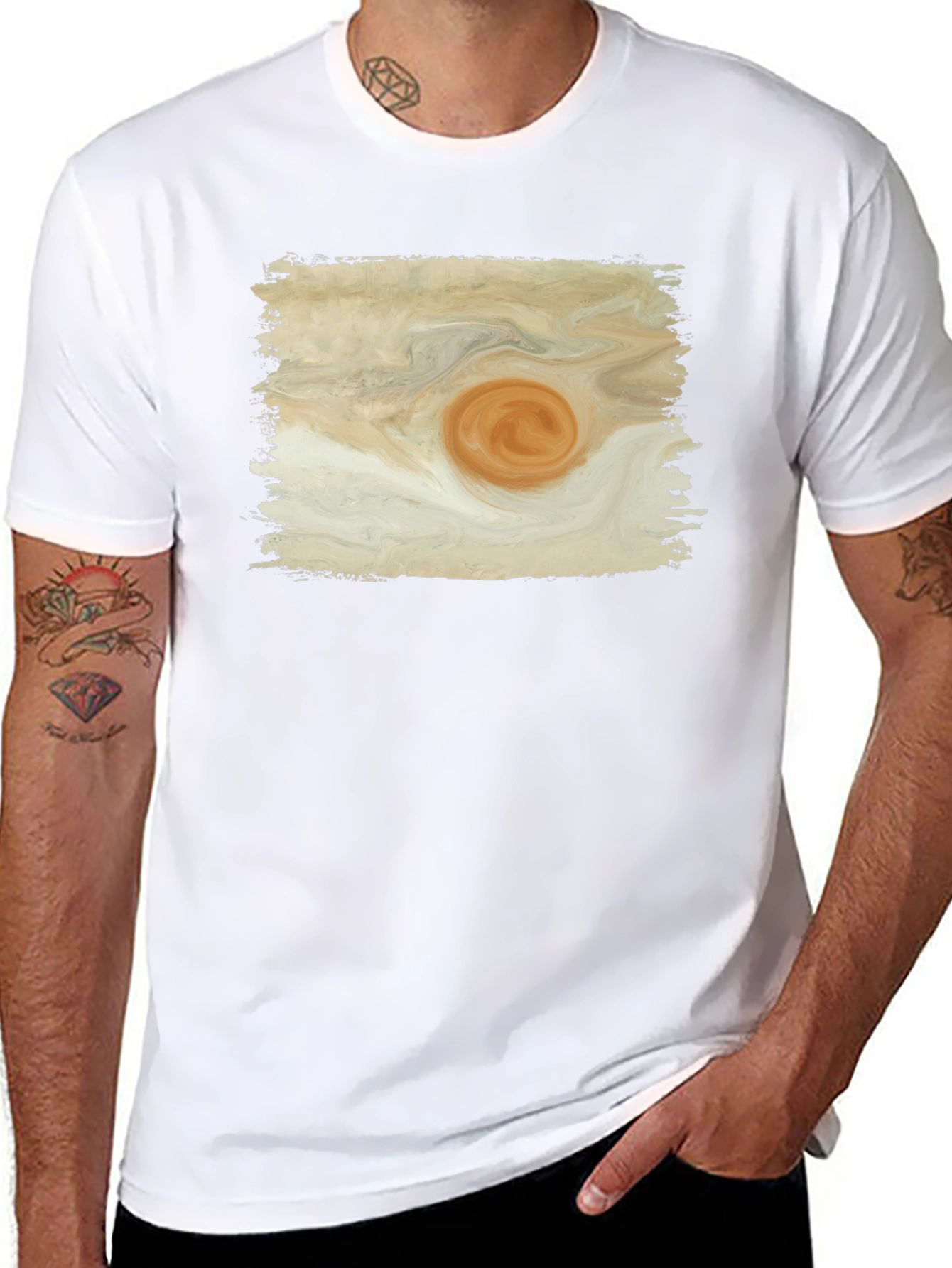 Jupiter Print Graphic Tee - Soft Cotton Blend
