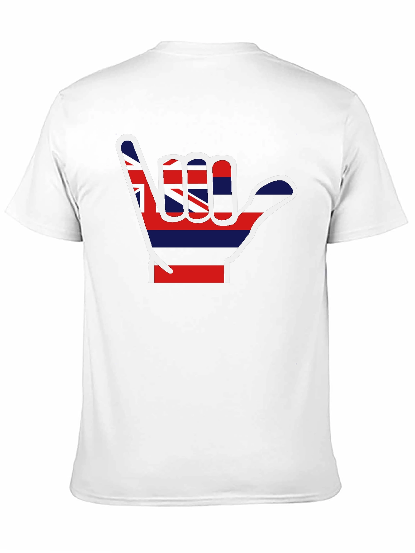 Hang Loose Hawaiian Flag Shaka Graphic T-Shirt