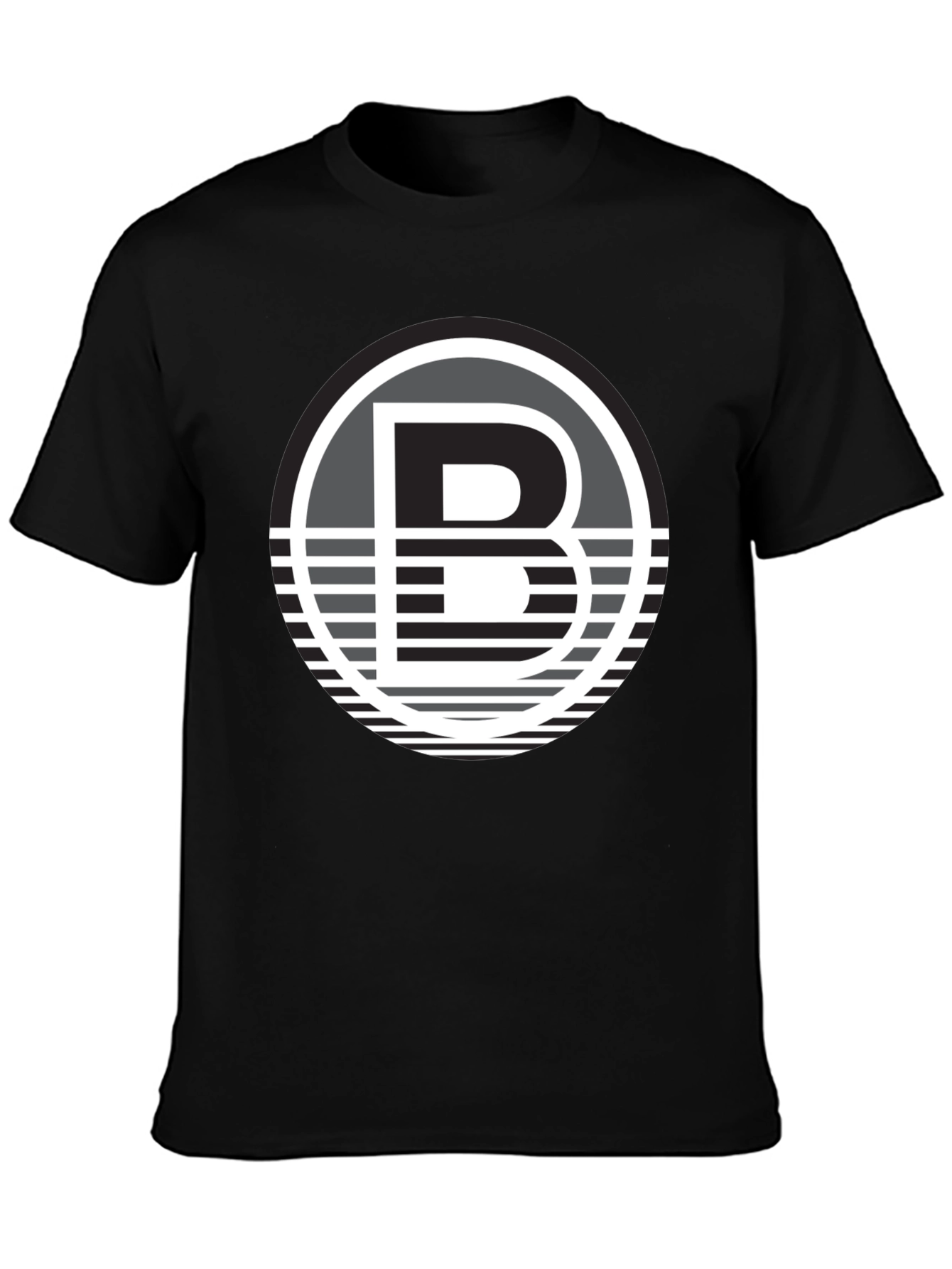 Black T-Shirt with Bold B Logo